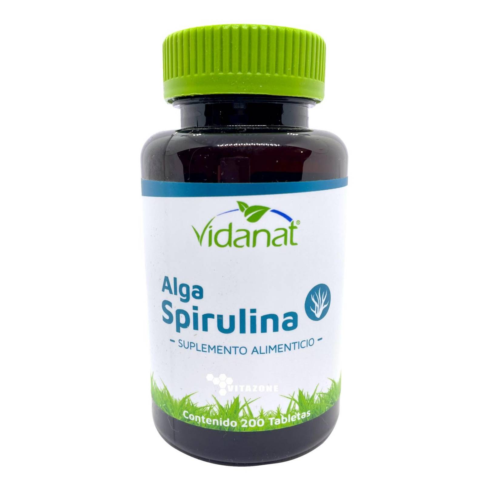 Alga Spirulina 200 Tabletas De 400 Mg Vidanat.