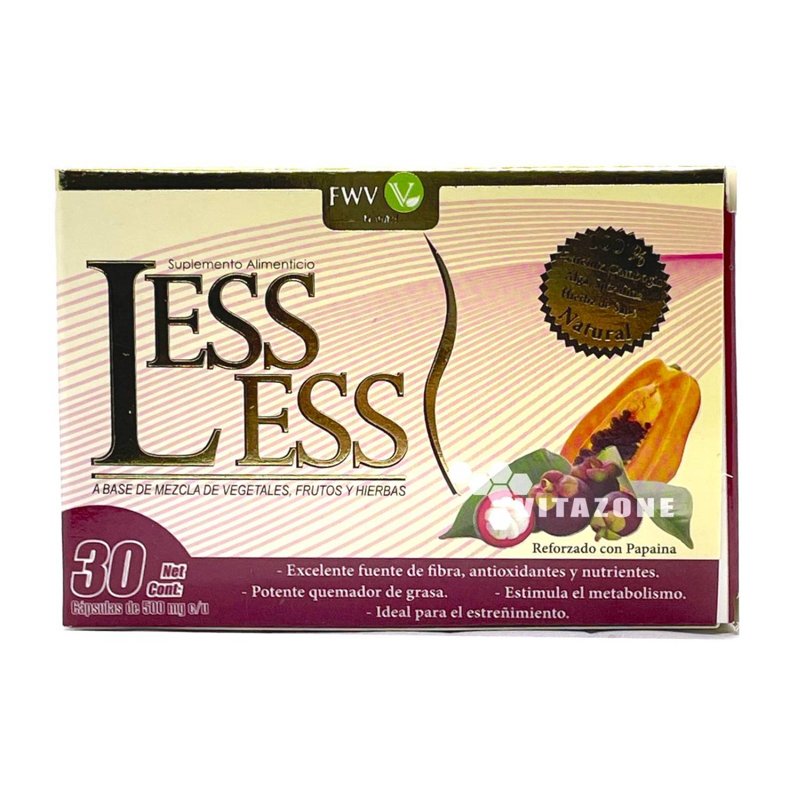 Less Less 30 capsulas Papaina Garcinia Carnitina