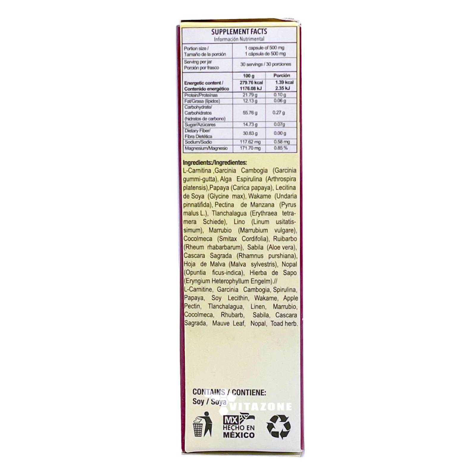 Less Less 30 capsulas Papaina Garcinia Carnitina