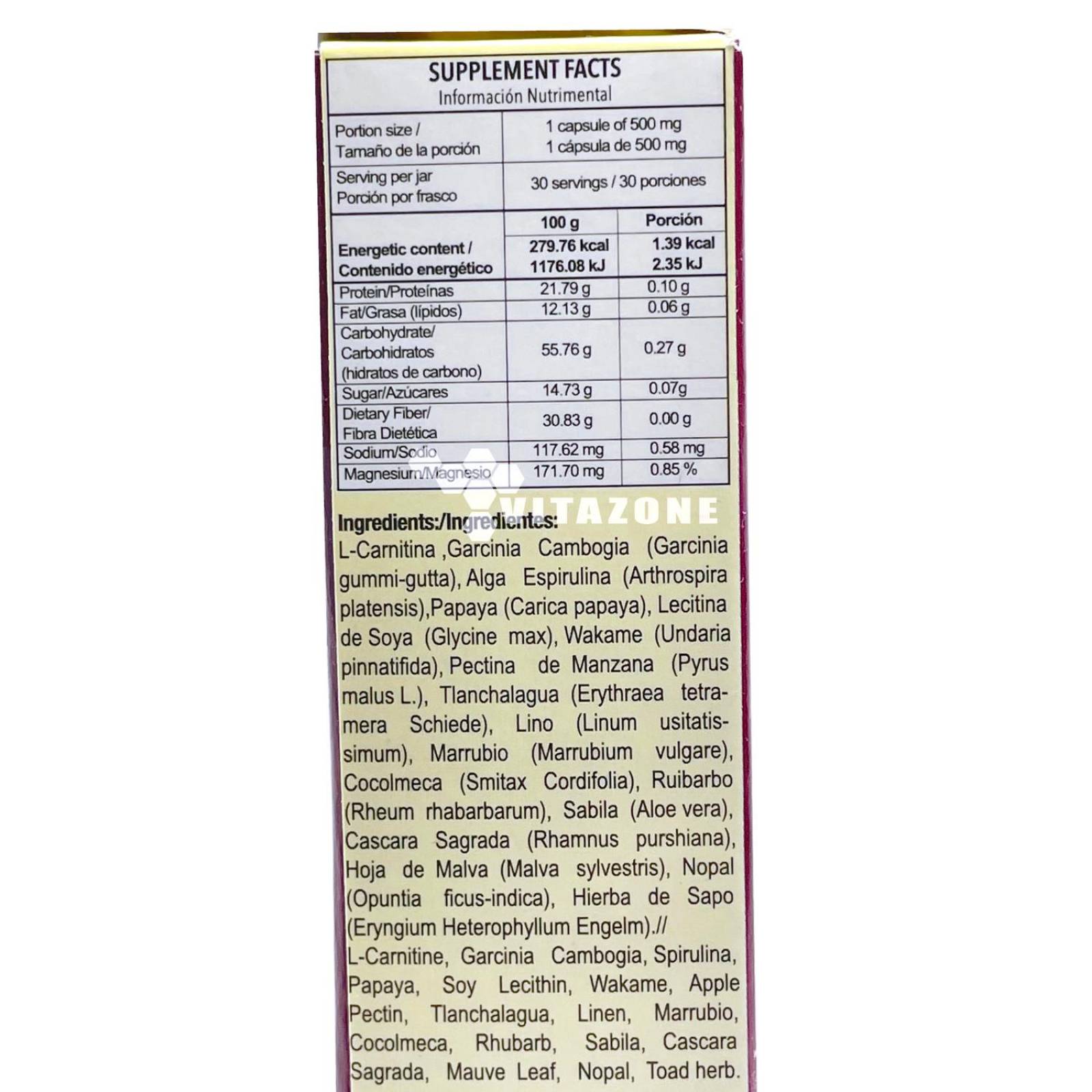 Less Less 30 capsulas Papaina Garcinia Carnitina
