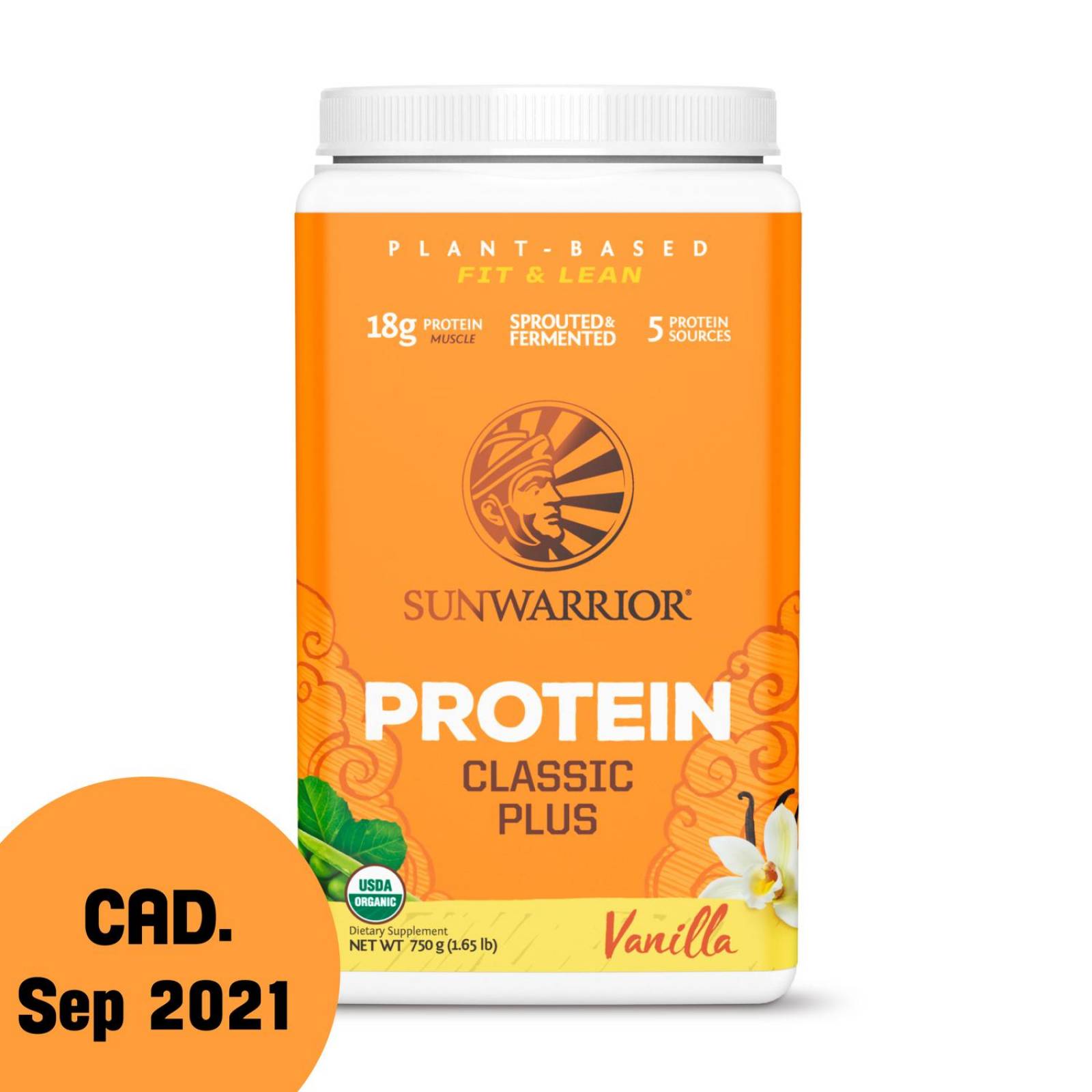 Proteína Vegana Sunwarrior Classic Plus Vainilla 750 grs 