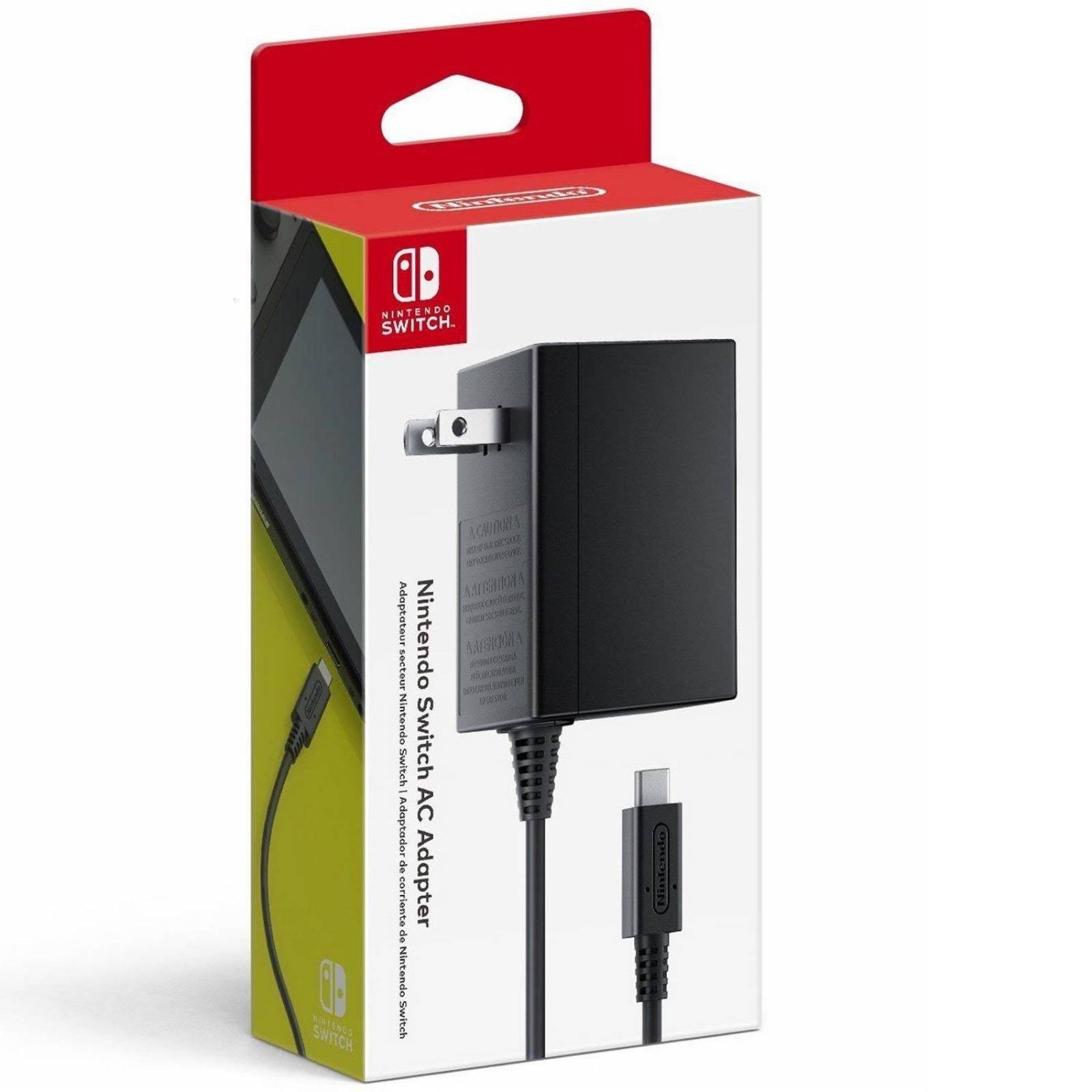 Cargador Nintendo Switch AC Adaptador de Corriente Original