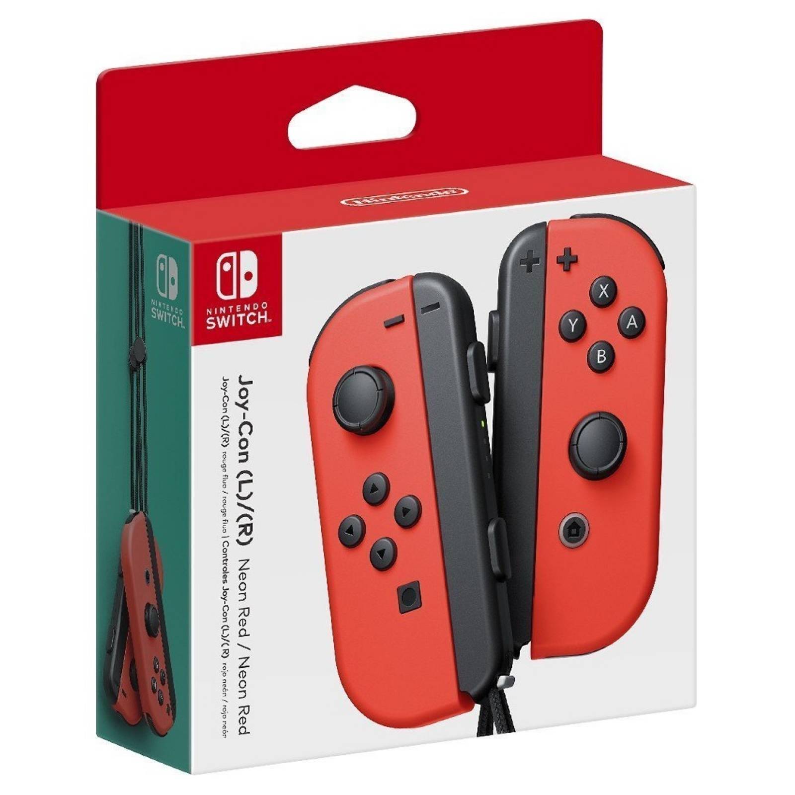 Controles Joy-Con Rojo Neon Nintendo Switch