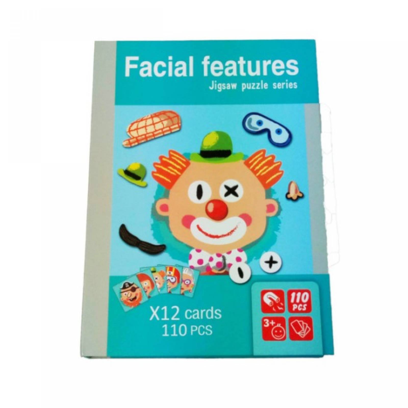 Juguete Didáctico Facial Features: Rompecabezas Magnético de Expresiones Faciales