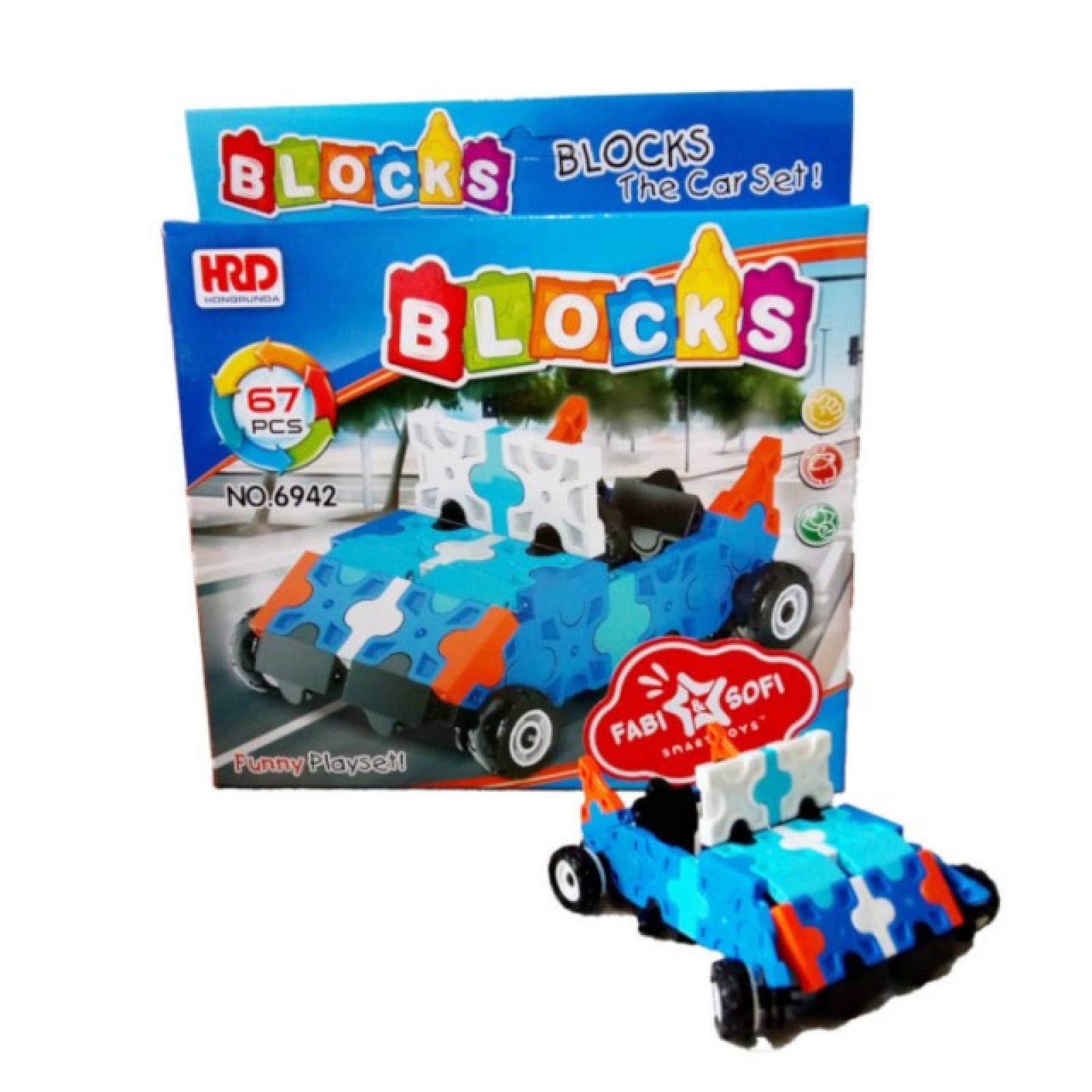 Juguete Didáctico Blocks Car Set! Azul