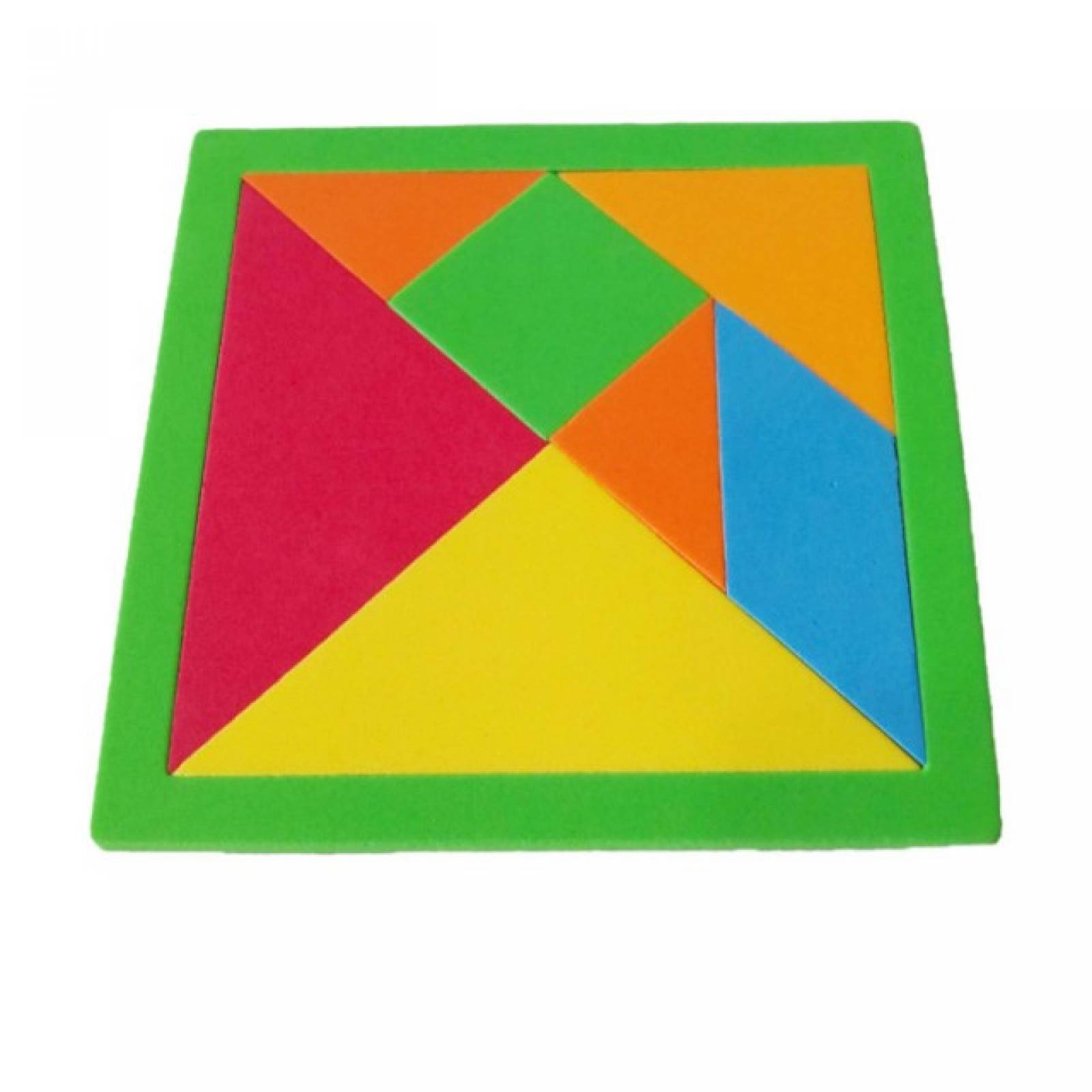 Juguete Didáctico Tangram  Montessori marco verde