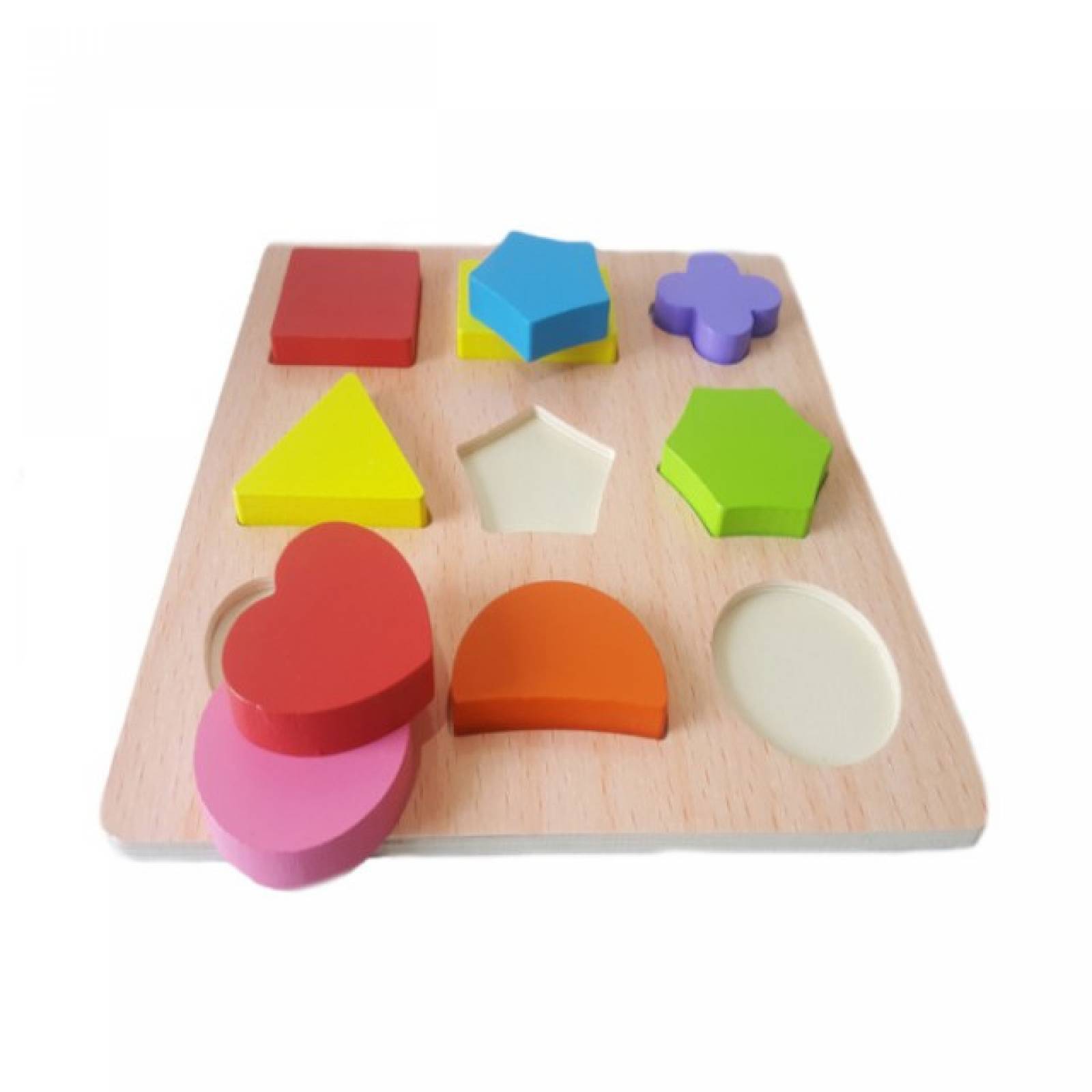 Juguete Didáctico Set Montessori Tabla con Figuras geométricas