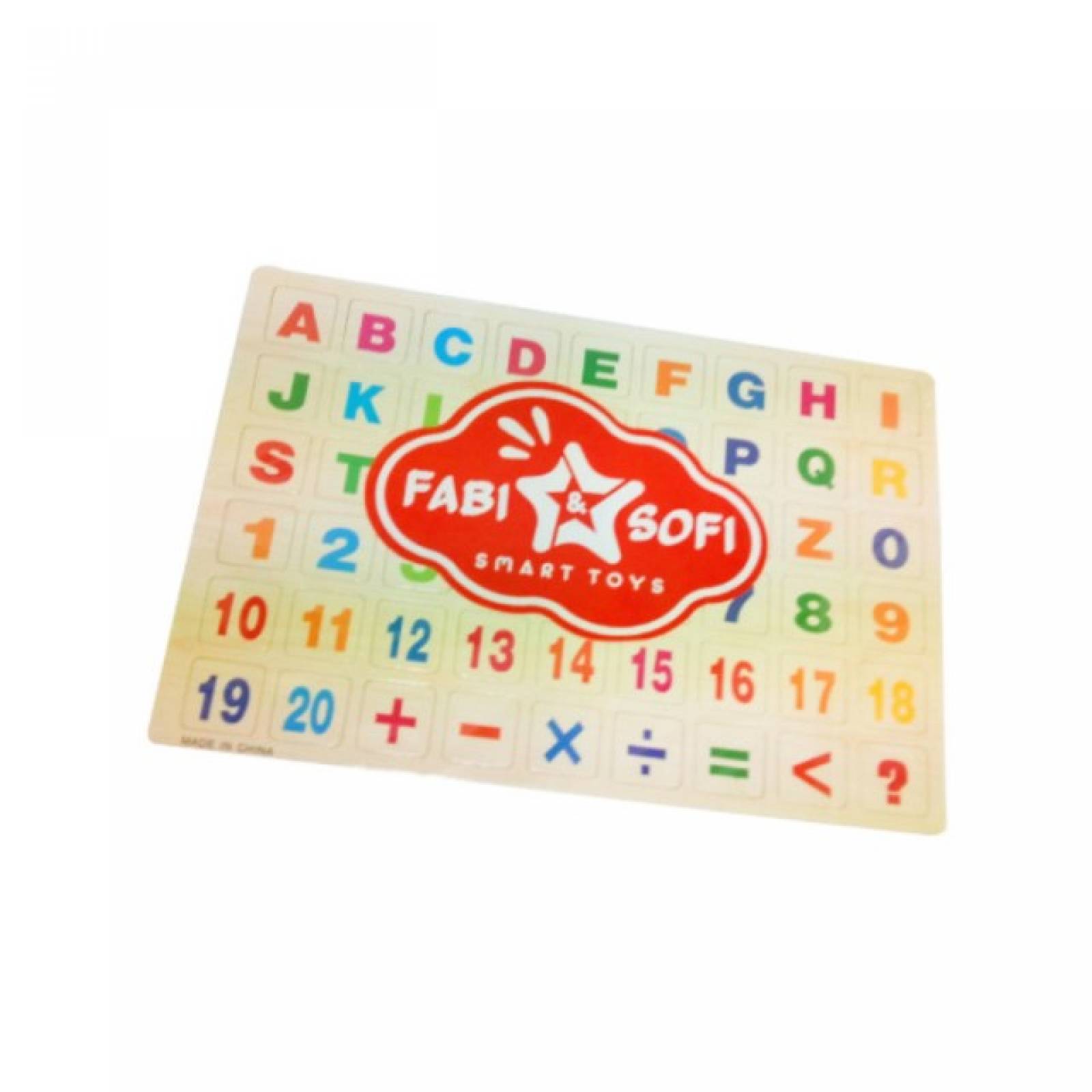 Juguete Didáctico Set  de Letras y Números Magnéticos Montessori (Pequeño)