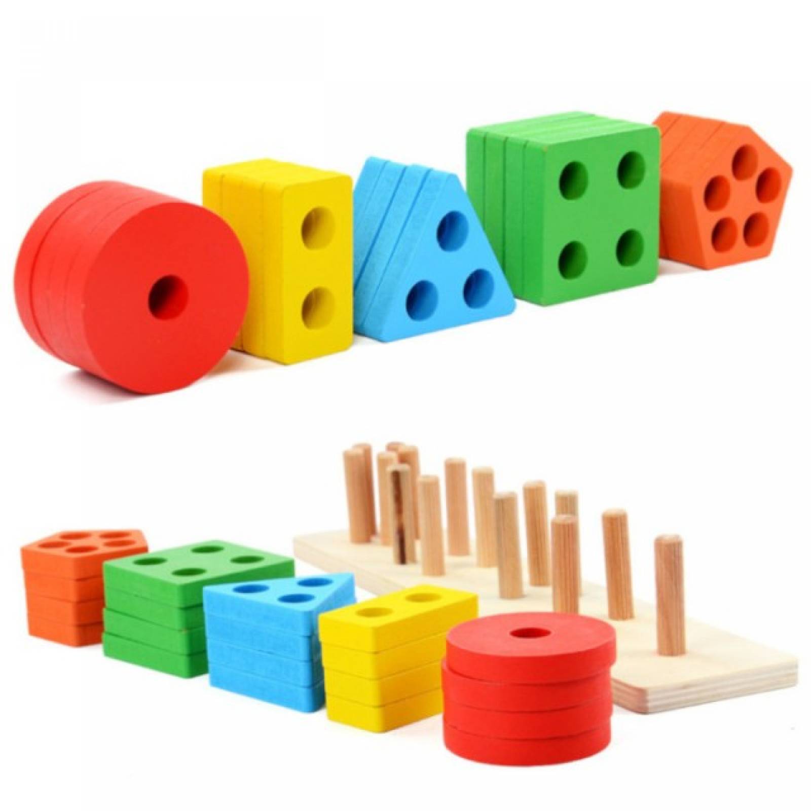 Juguete Didáctico Montessori Figuras Geométricas en en línea