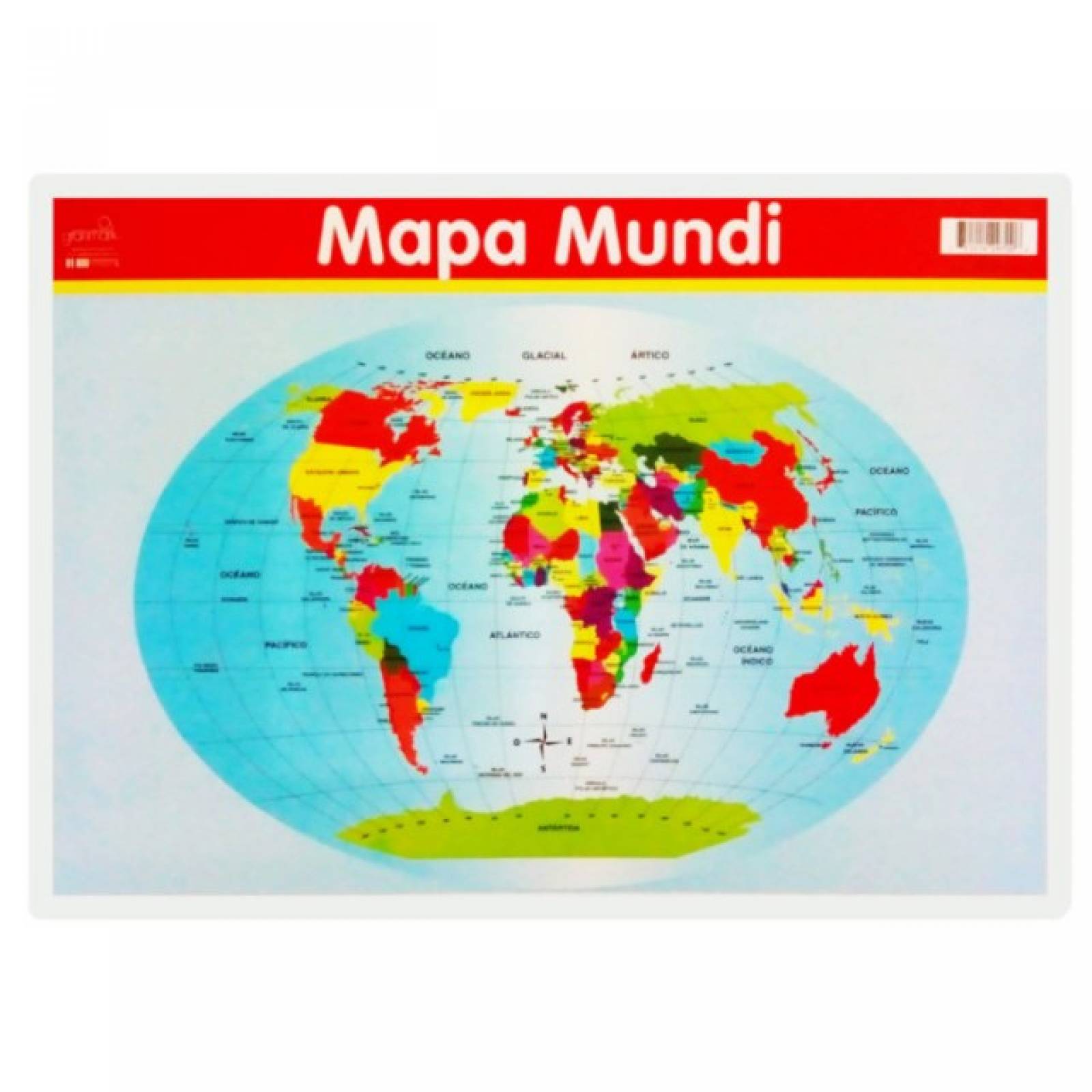 PÃ³ster didÃ¡ctico Chico: Mapa Mundi (35 x 50 cm)