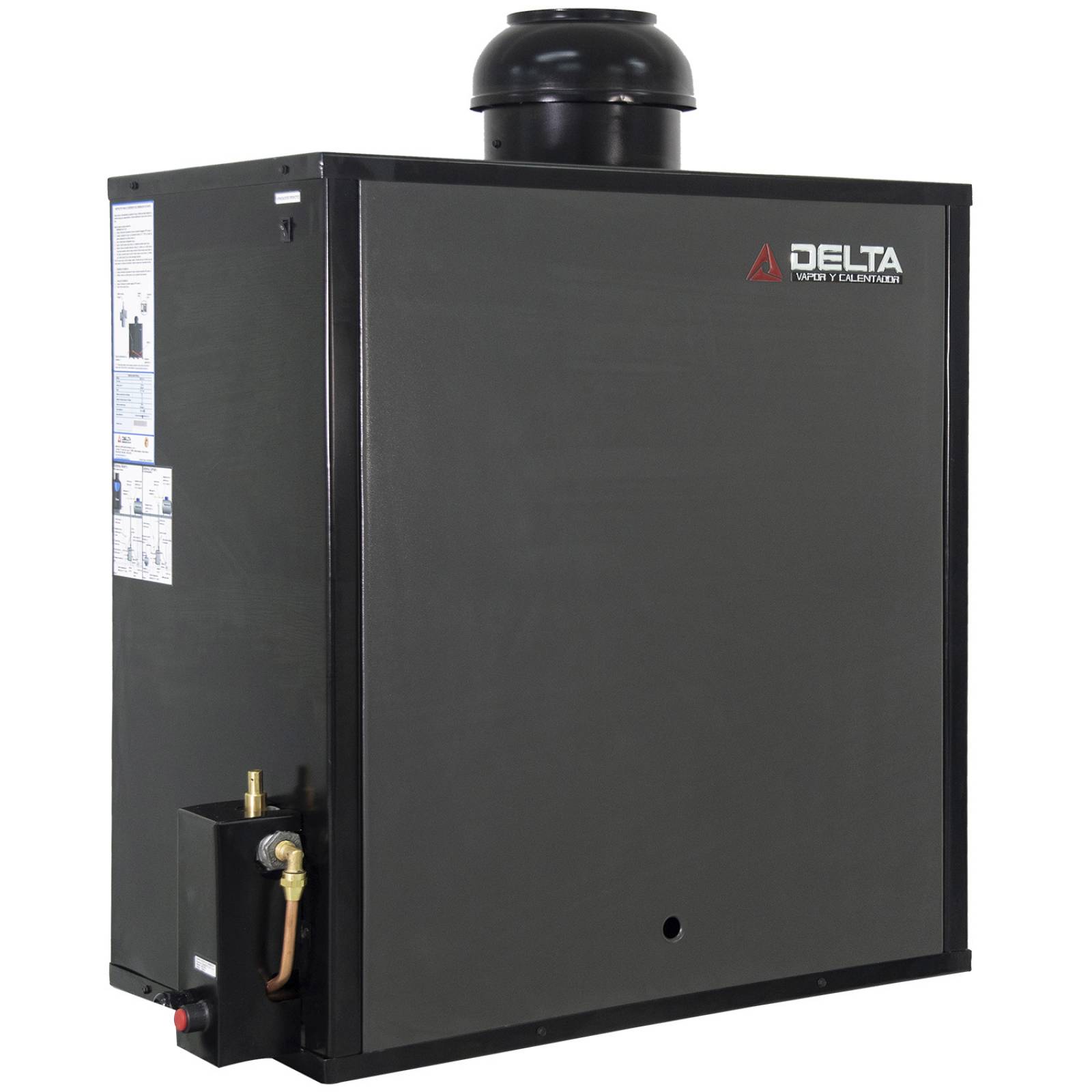 Generador de Vapor Diseñado para Hogar o Spa Instalación en Espacios de 20 m. Cúbicos Gas Natural Delta