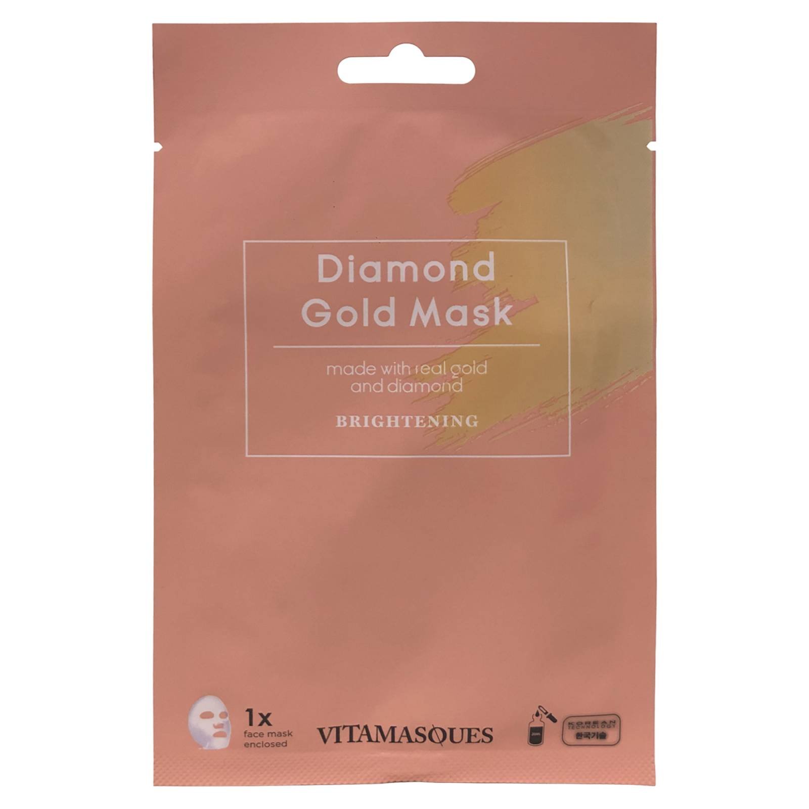 Set 4 sobres de mascarilla Oro y Diamante ILUMINA Vitamasque