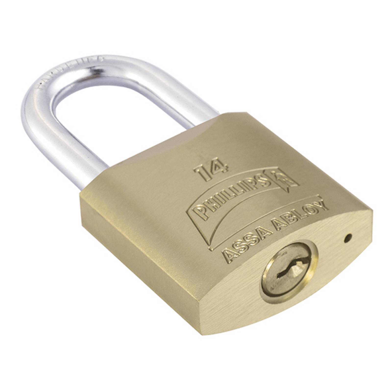 Candado De Laton Phillips 14 Gancho Largo