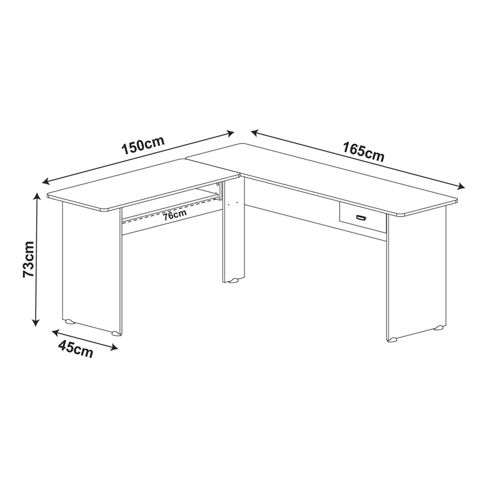 Escritorio Mesa De Computo Bertolini Cannes Blanco