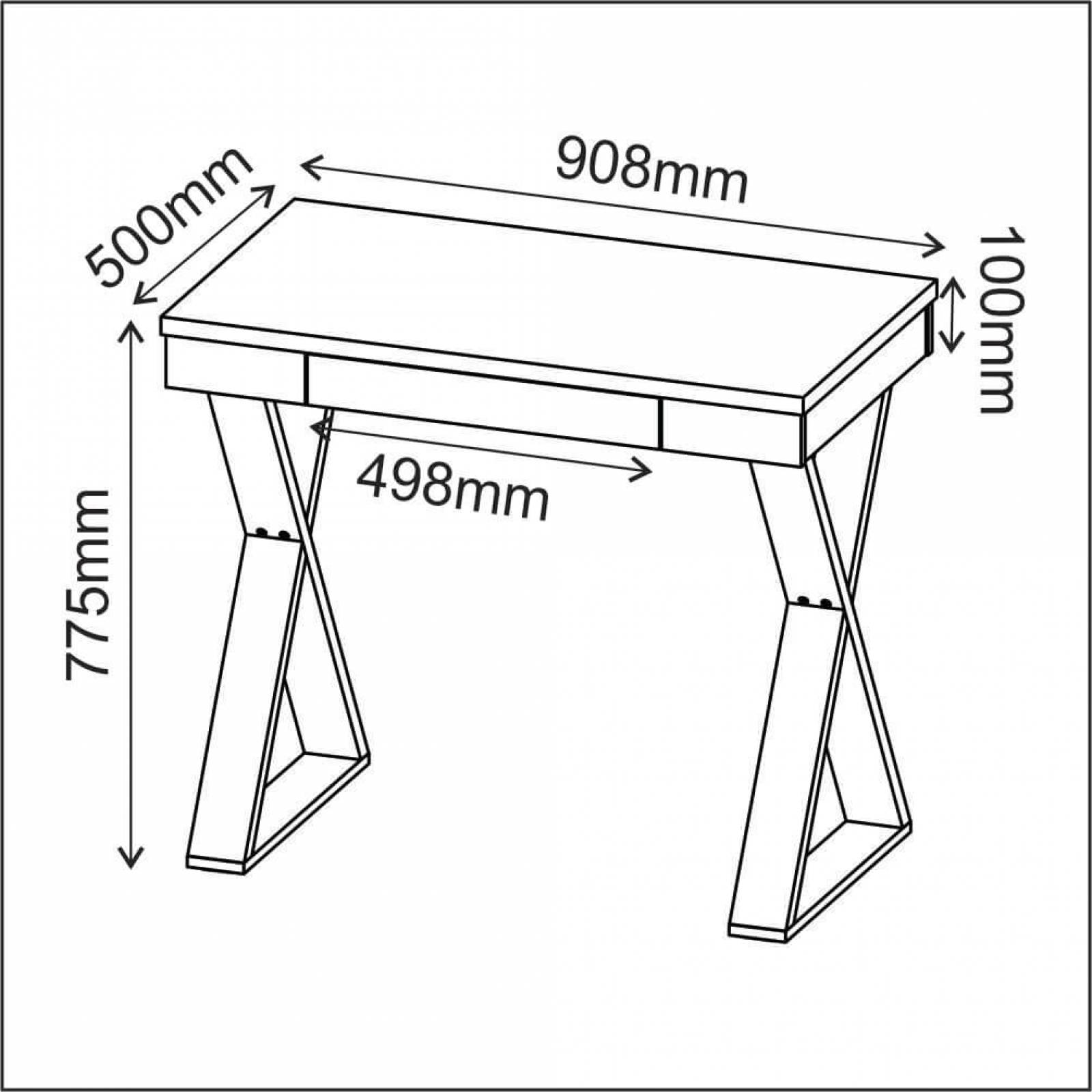 Escritorio Mesa de Computo Bertolini Veneza Negro
