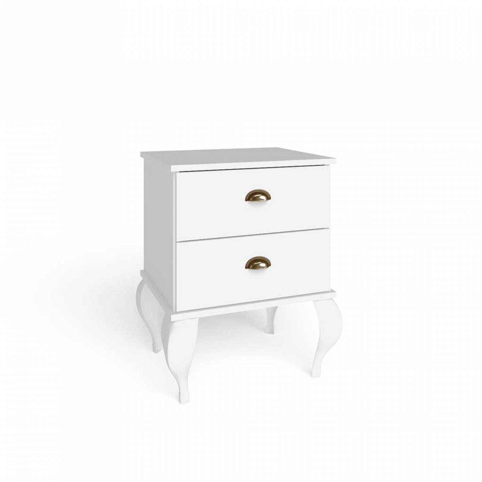 Buró Mesa De Noche Mesa Bertolini CL 4001 Blanco