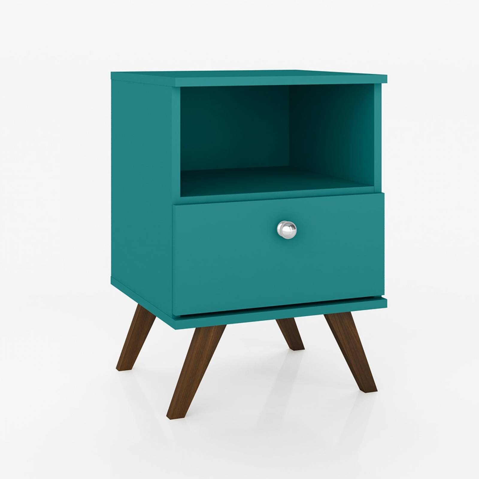 Buró Mesa de Noche Lateral Bertolini RT 3019 Turquesa