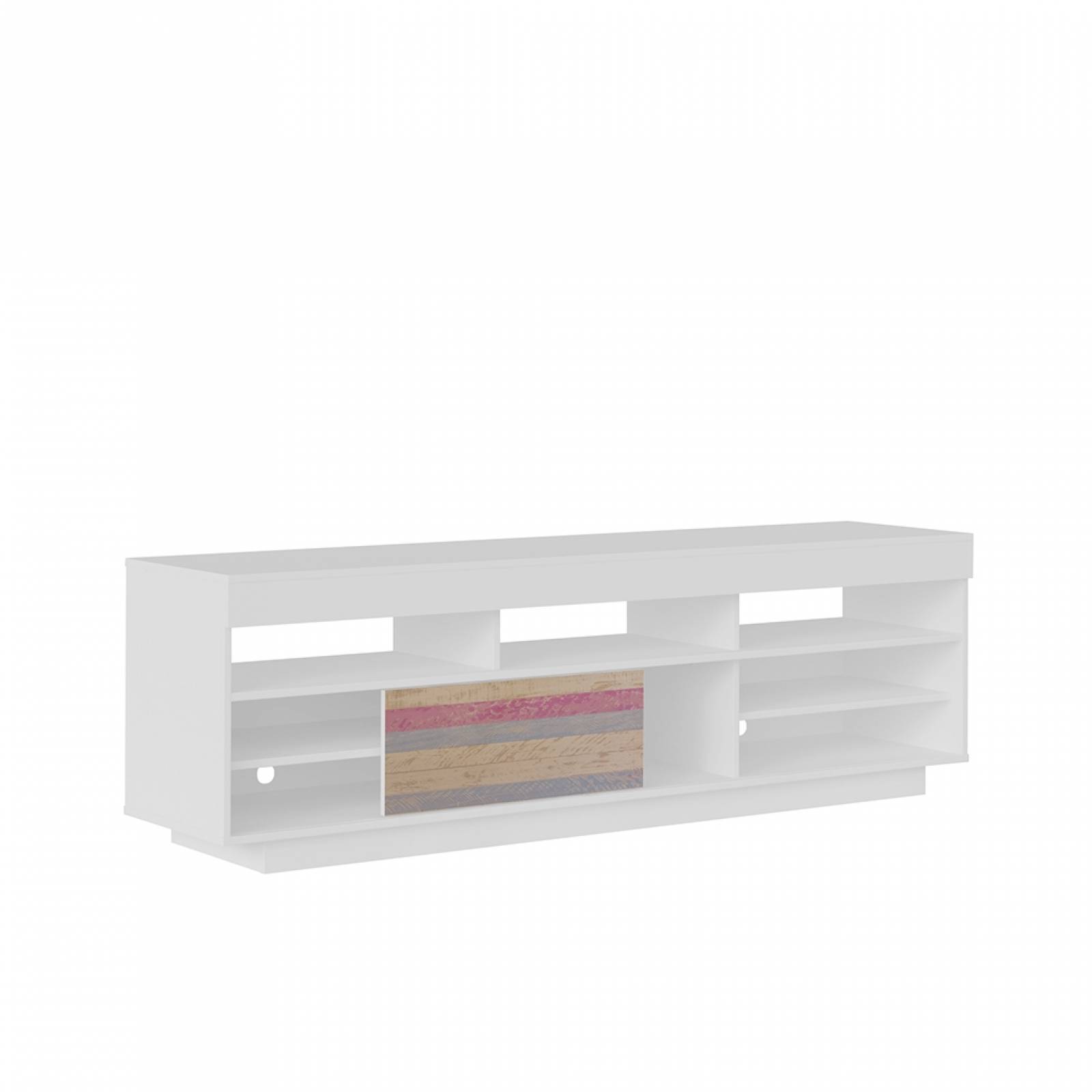 Mesa TV Bertolini Treviso Blanco Antique Pantalla 60 Pulgadas