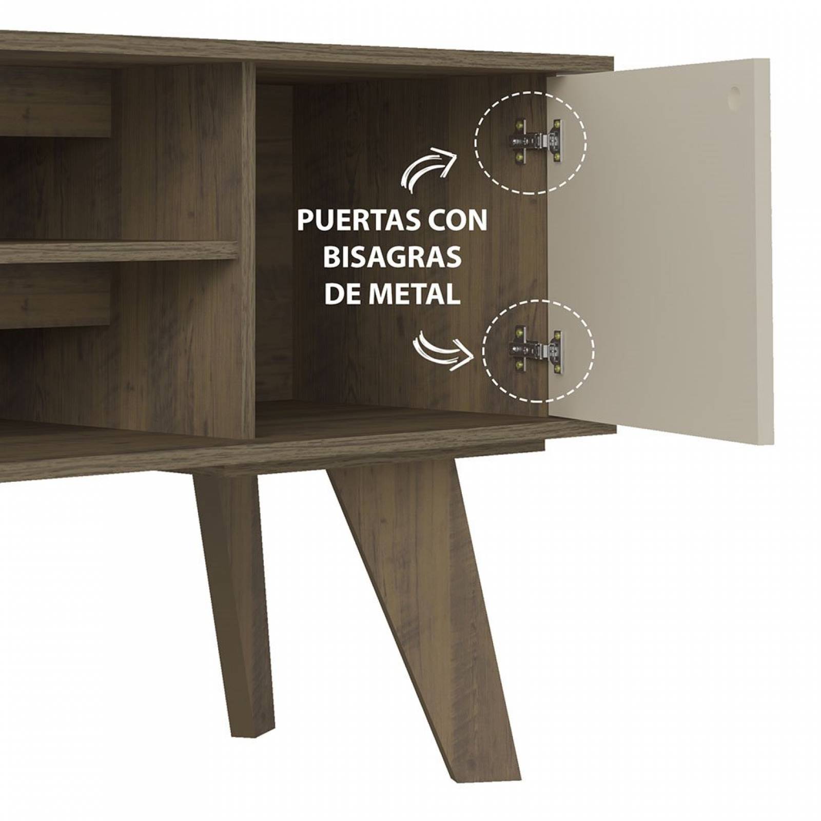 M TV BERTOLINI FRANK PINO CON OFF WHITE PANTALLA HASTA 50 Pulg 