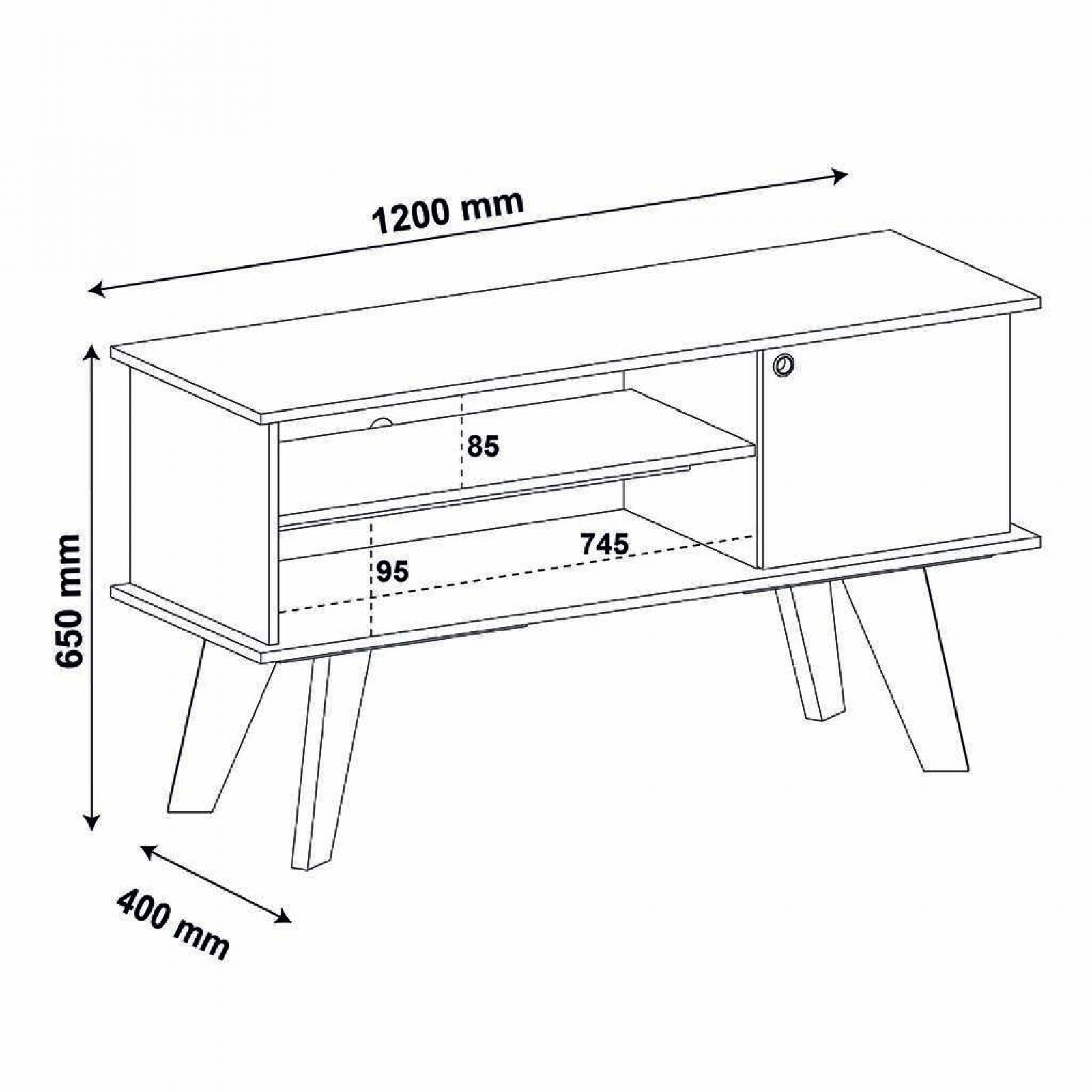 M TV BERTOLINI FRANK PINO CON OFF WHITE PANTALLA HASTA 50 Pulg 