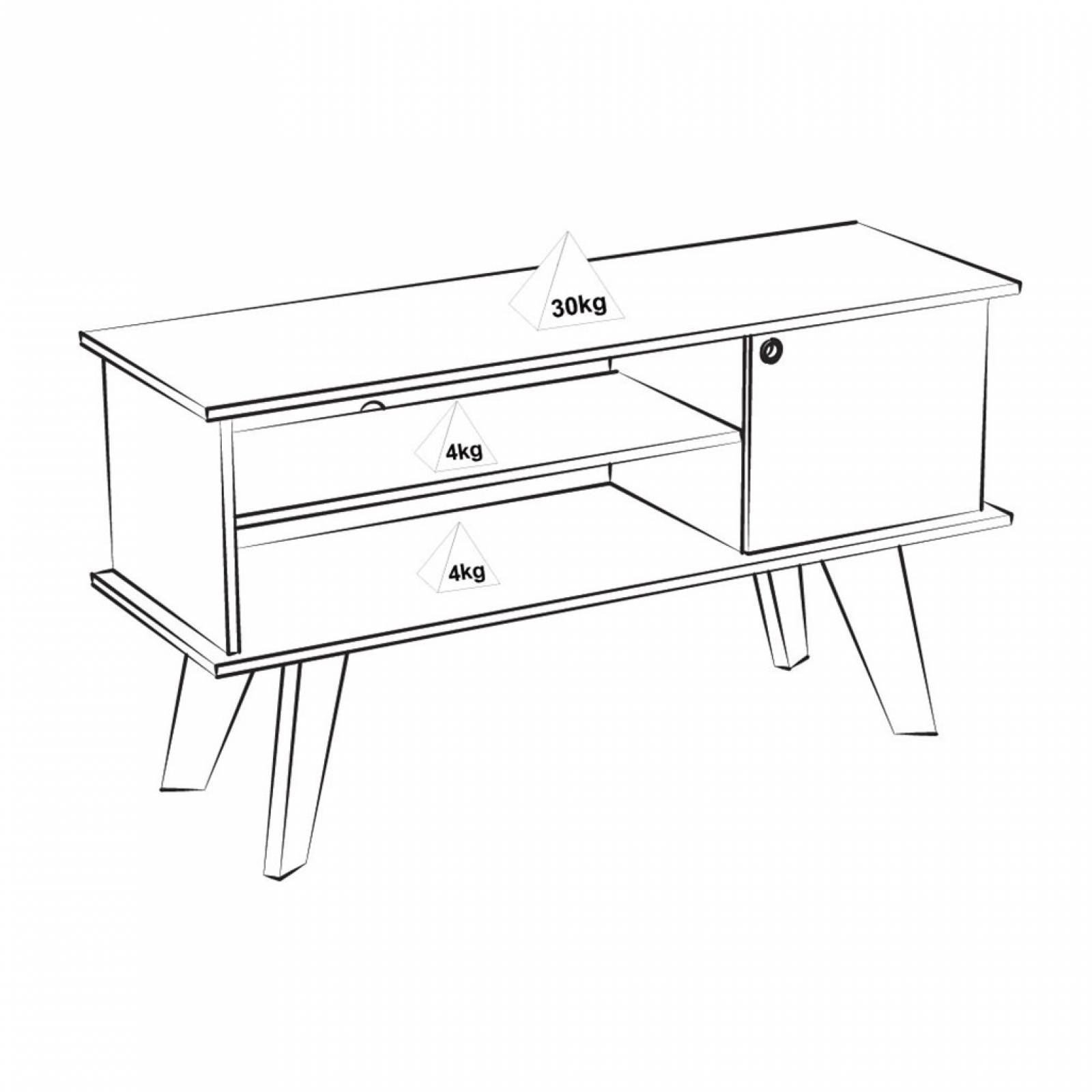 M TV BERTOLINI FRANK PINO CON OFF WHITE PANTALLA HASTA 50 Pulg 