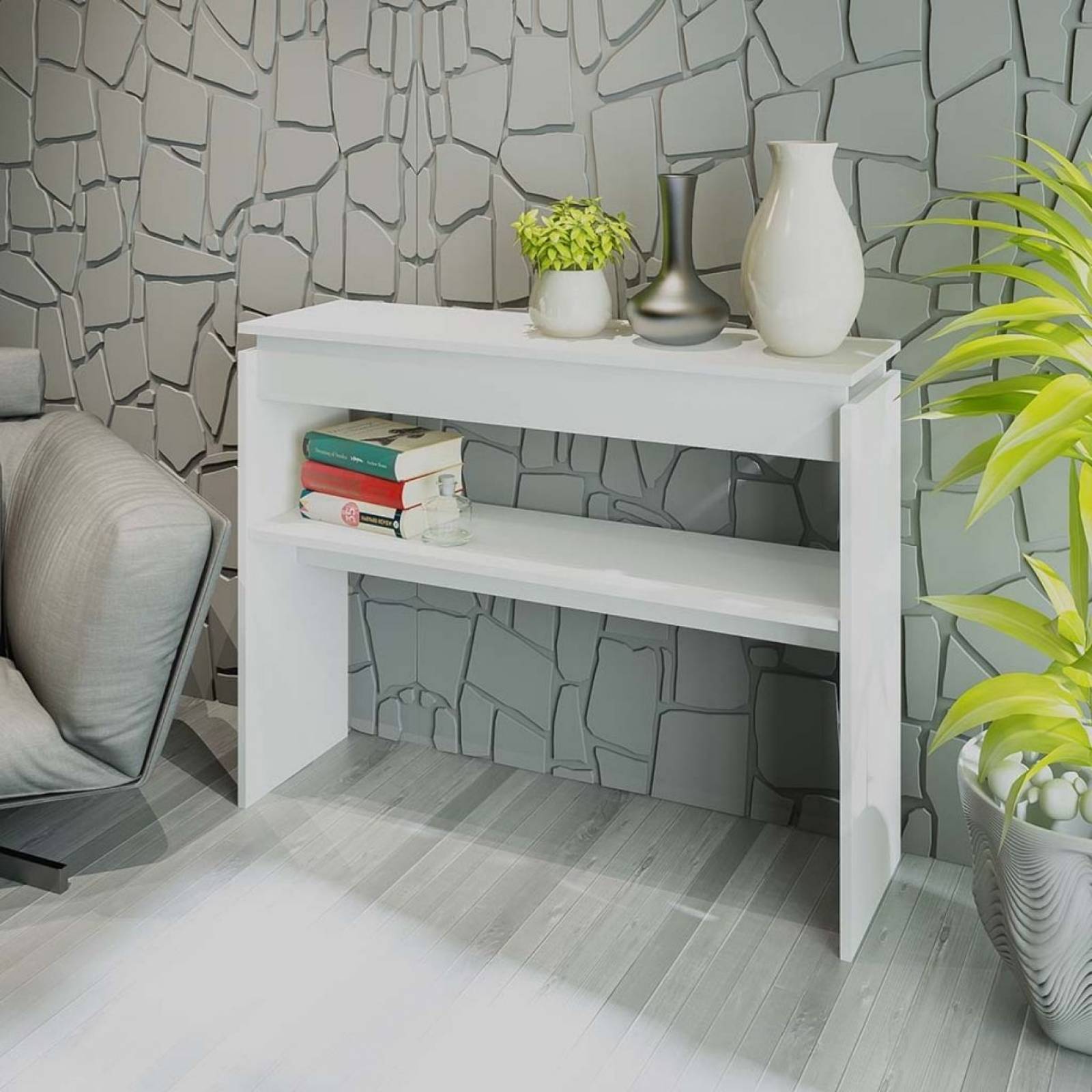 Aparador Credenza Buferera Mesa Consola Bertolini CRETA BLANCO