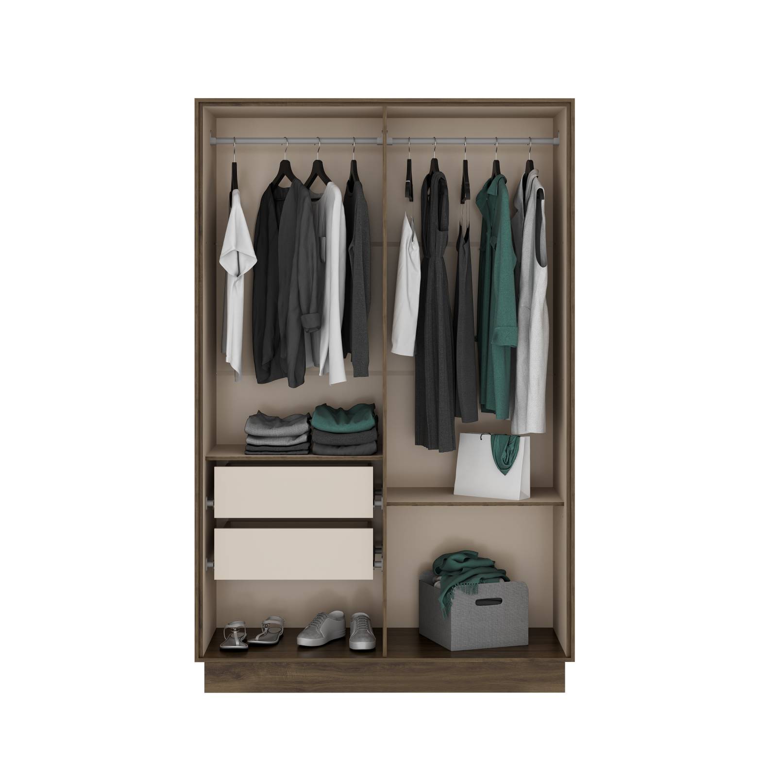 Ropero Clóset Armario Guardarropa Bertolini 1136 Legno