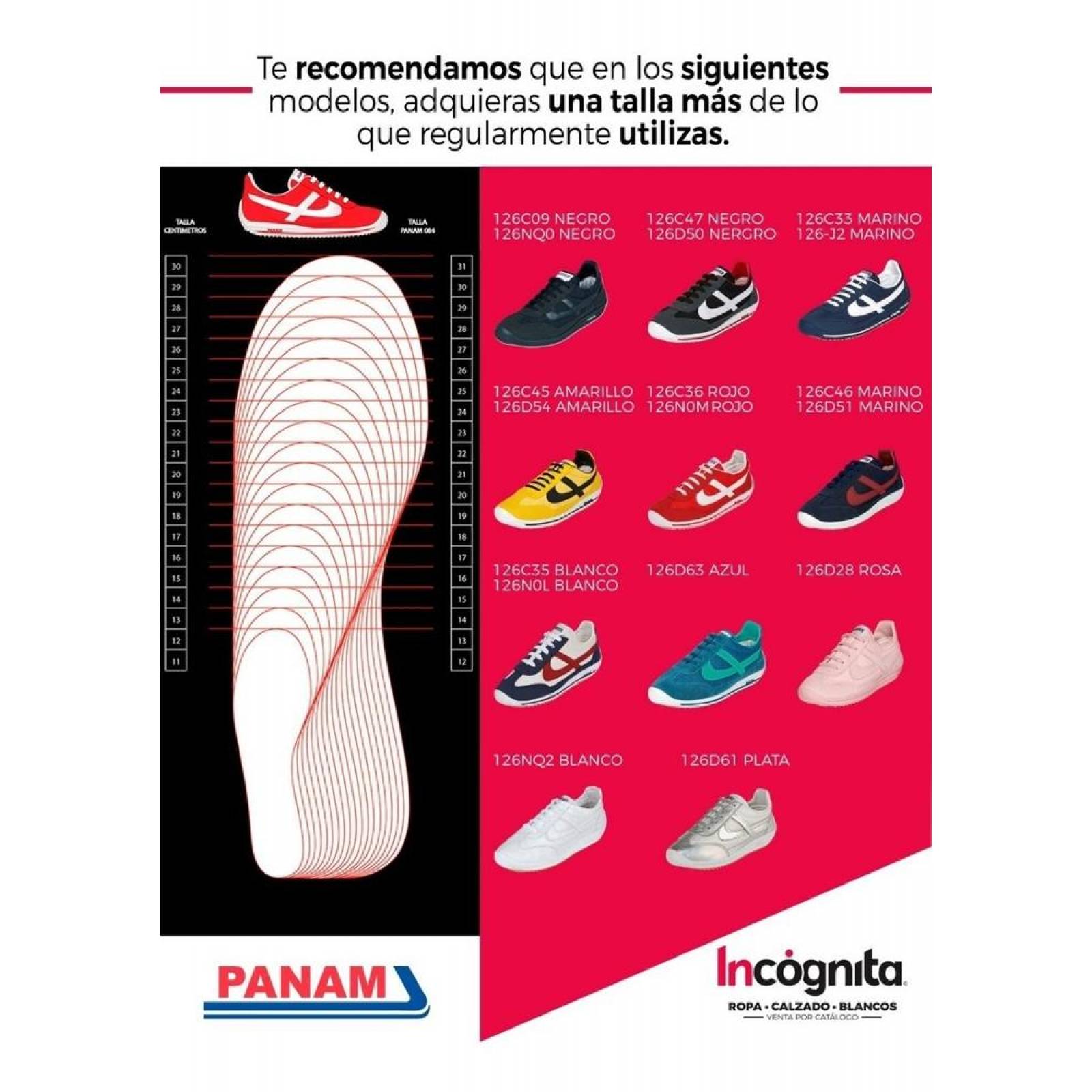 Calzado Tenis Sneakers Hombre Caballero Panam 084 Clasico Comodo 