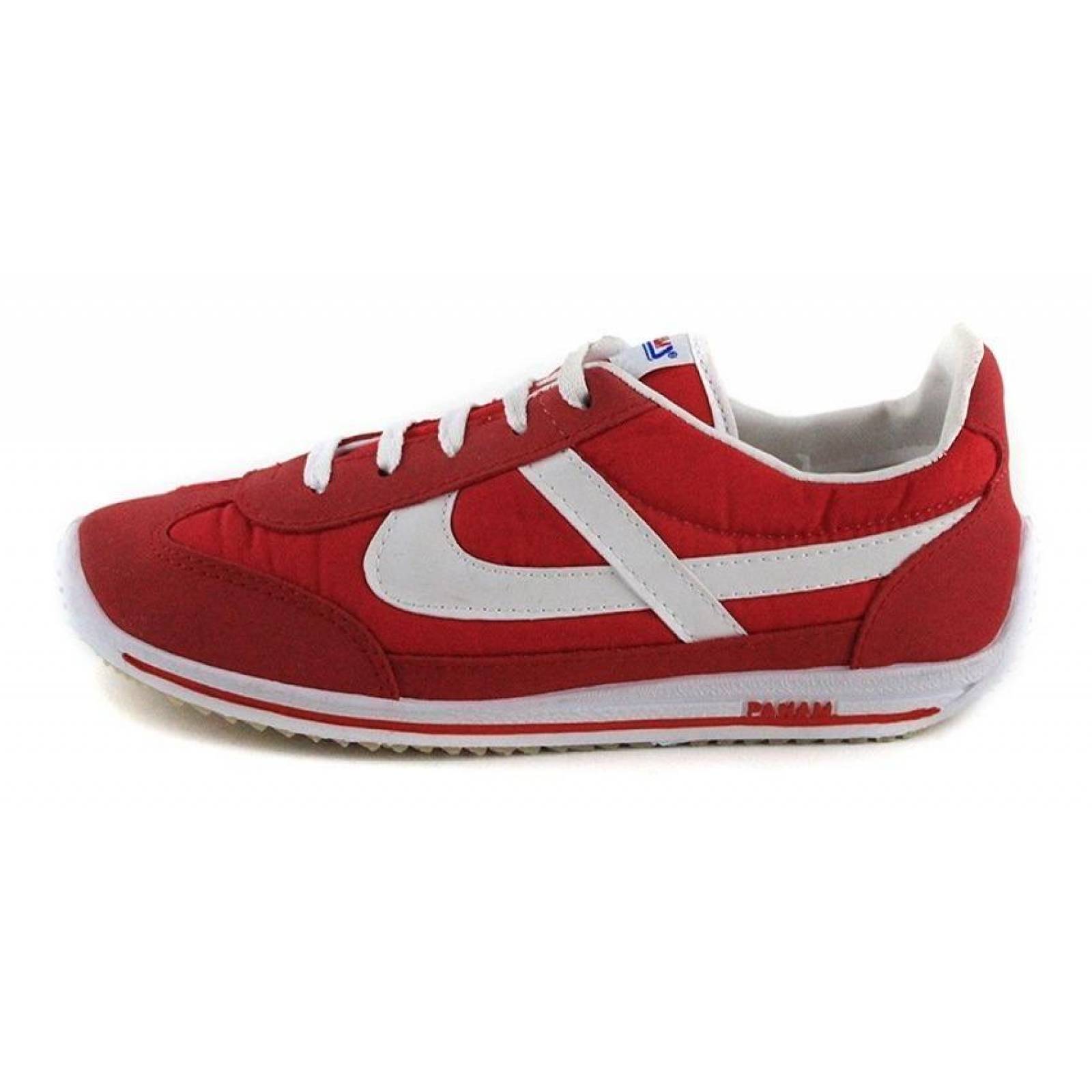 Calzado Hombre Caballero Tenis Panam 084 Textil En Rojo Como 