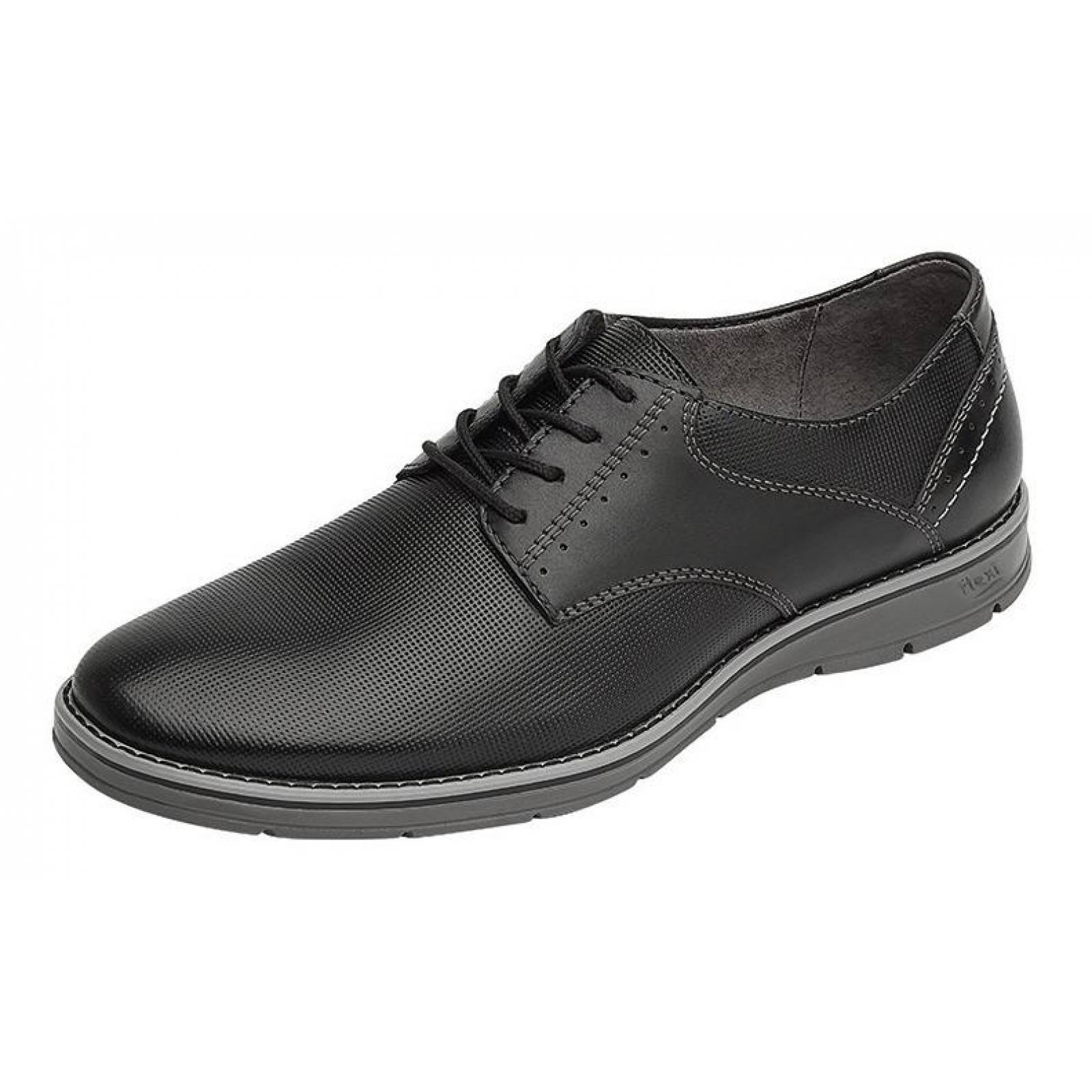 zapato negro flexi hombre