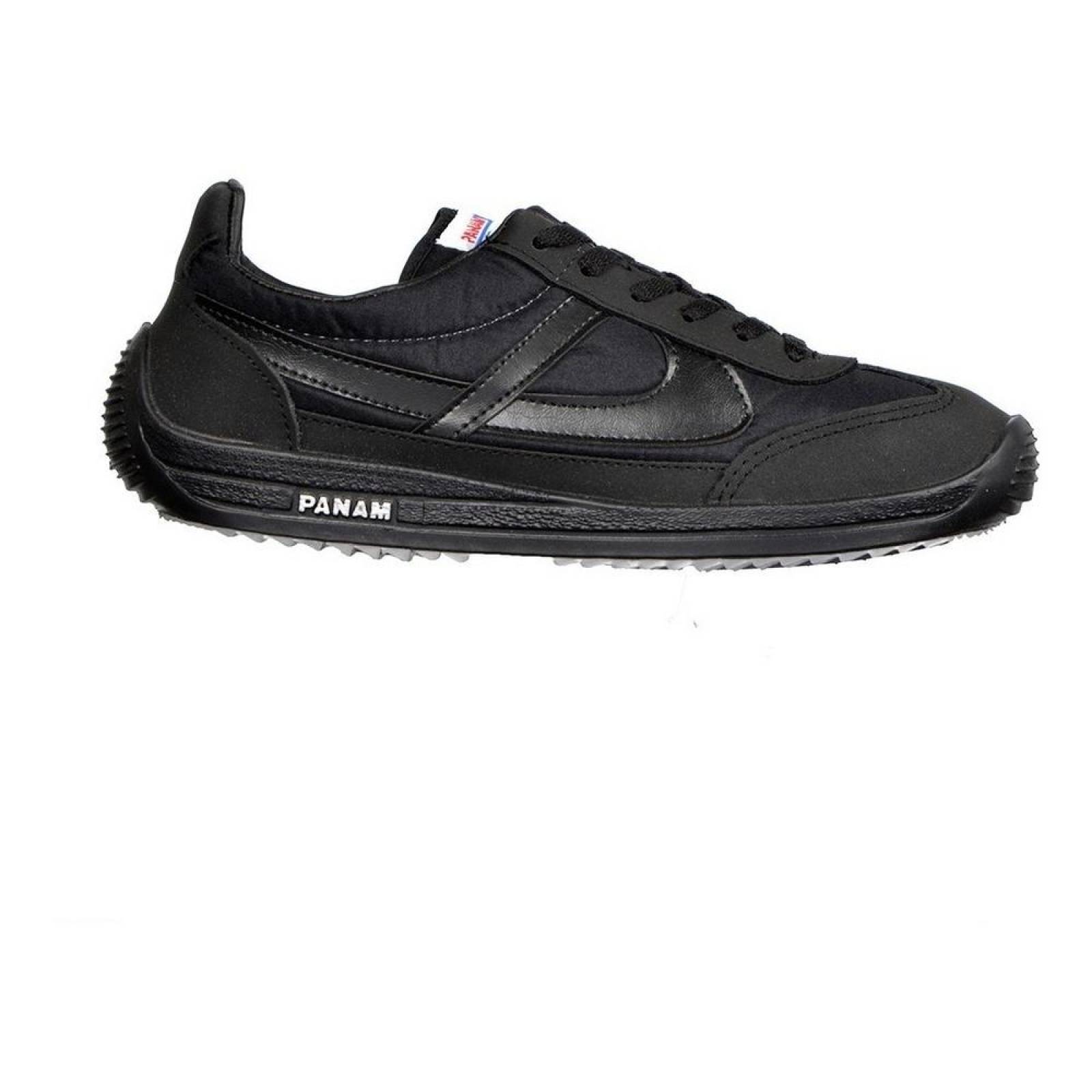 Calzado Hombre Caballero Tenis Casual Panam 084 En Negro Comodo 