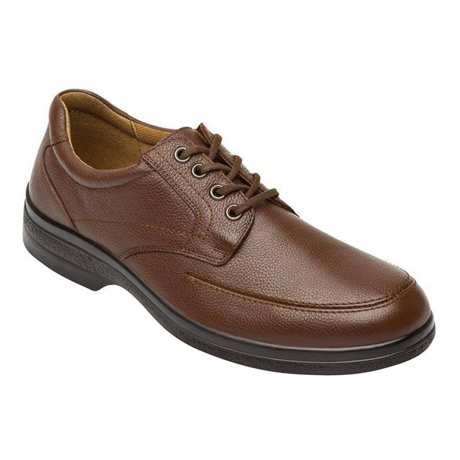 Calzado Hombre Caballero Zapato Flexi Piel En Cafe Cómodo