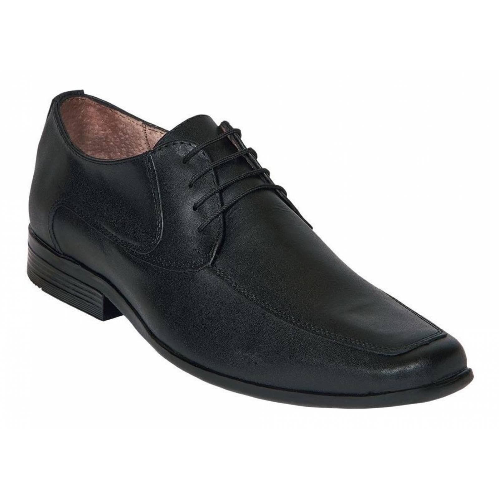 Calzado Hombre Caballero Zapato Vestir Tipo Piel Negro Comod 