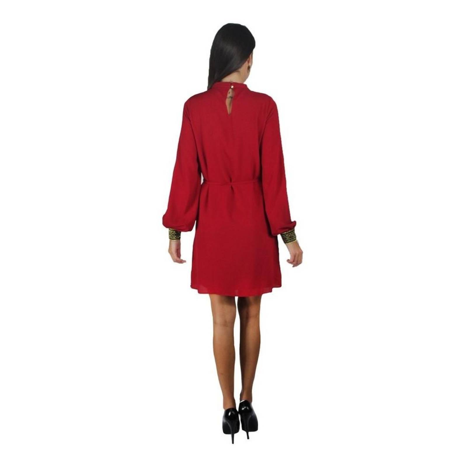 Vestido Para Mujer Formal / Eventos Manga Larga Borgoña 