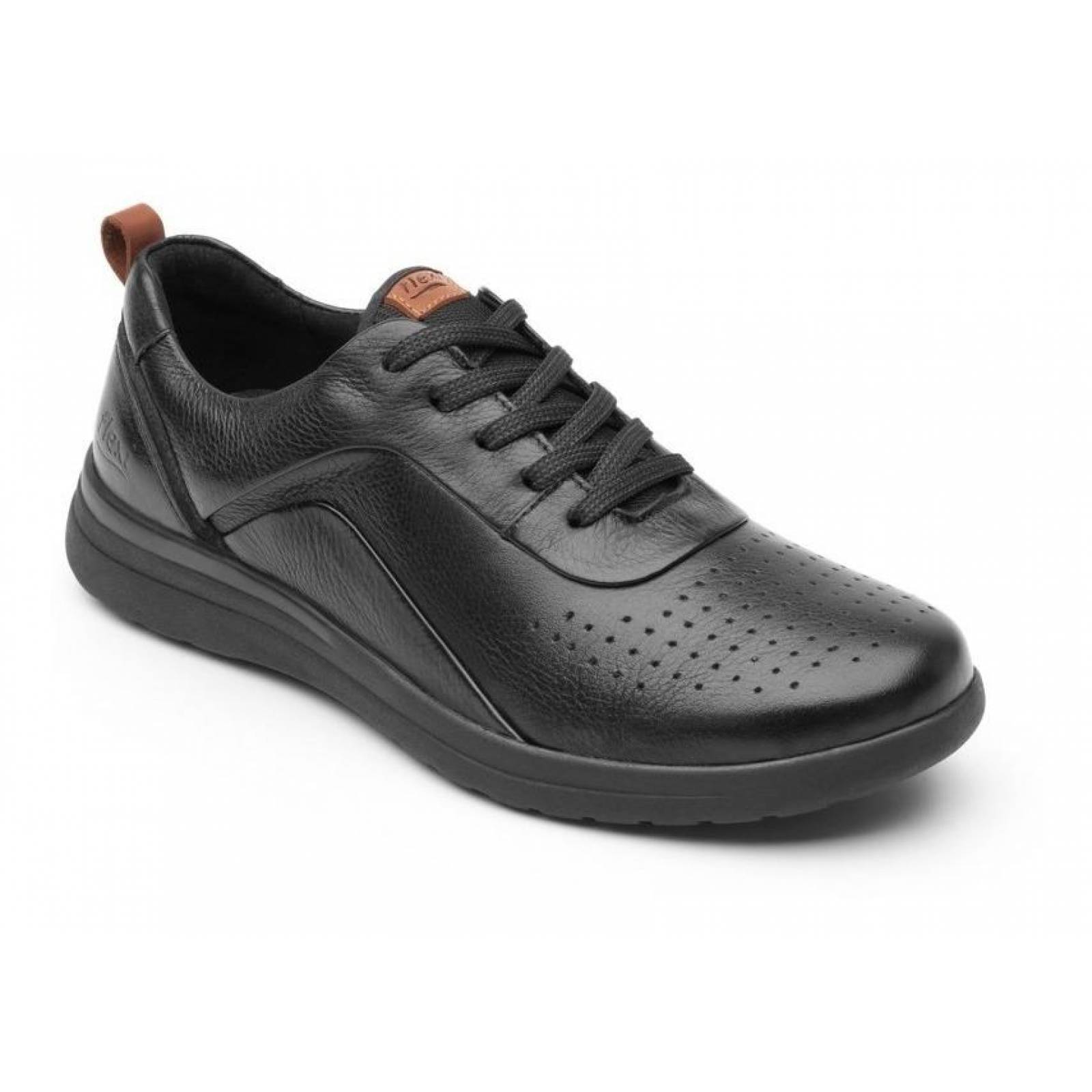 Tenis Sneaker Flexi Dama Mujer Negro Casual Confort 