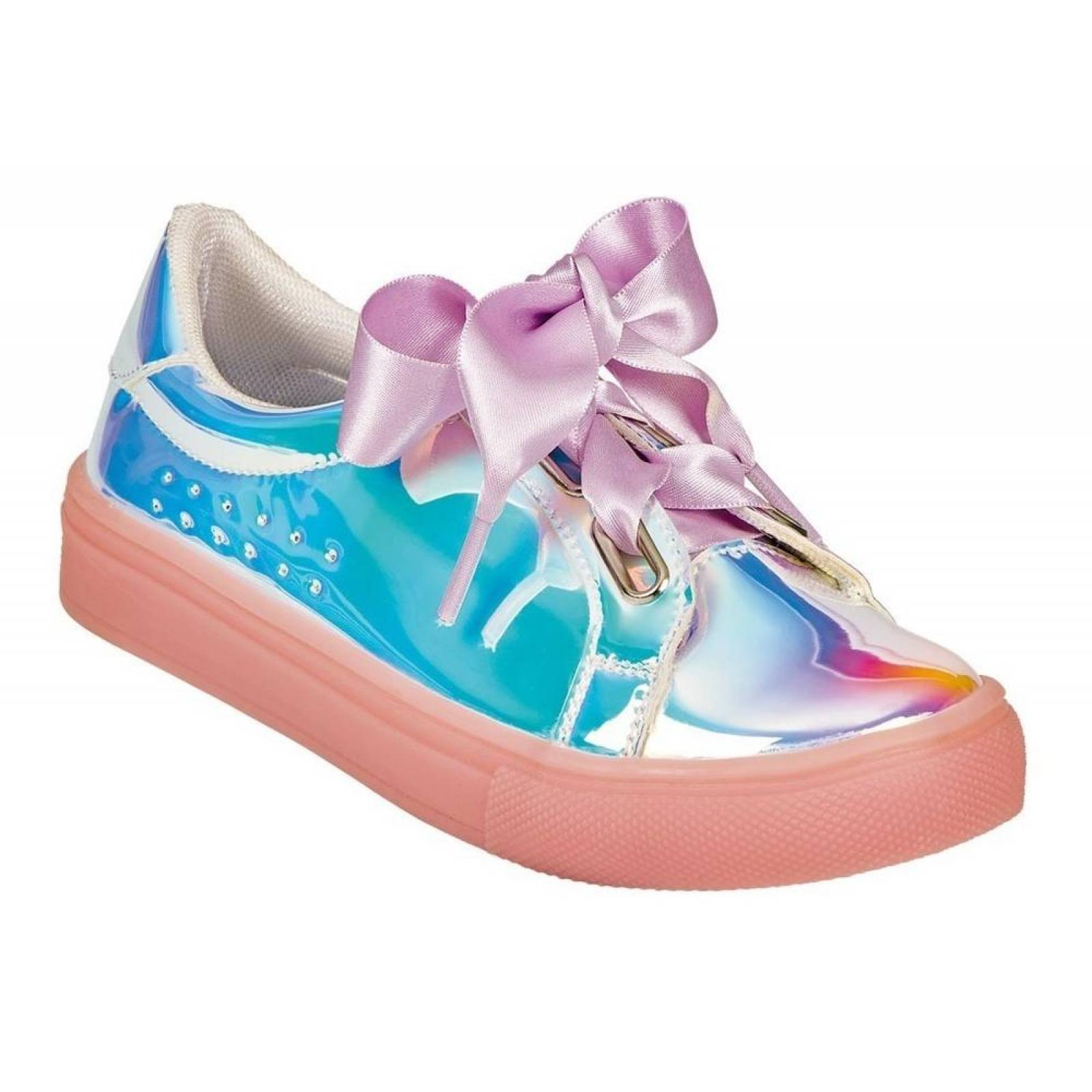 Calzado Zapato Tenis Moda Mujer Dama Tornasol Charol Liston 