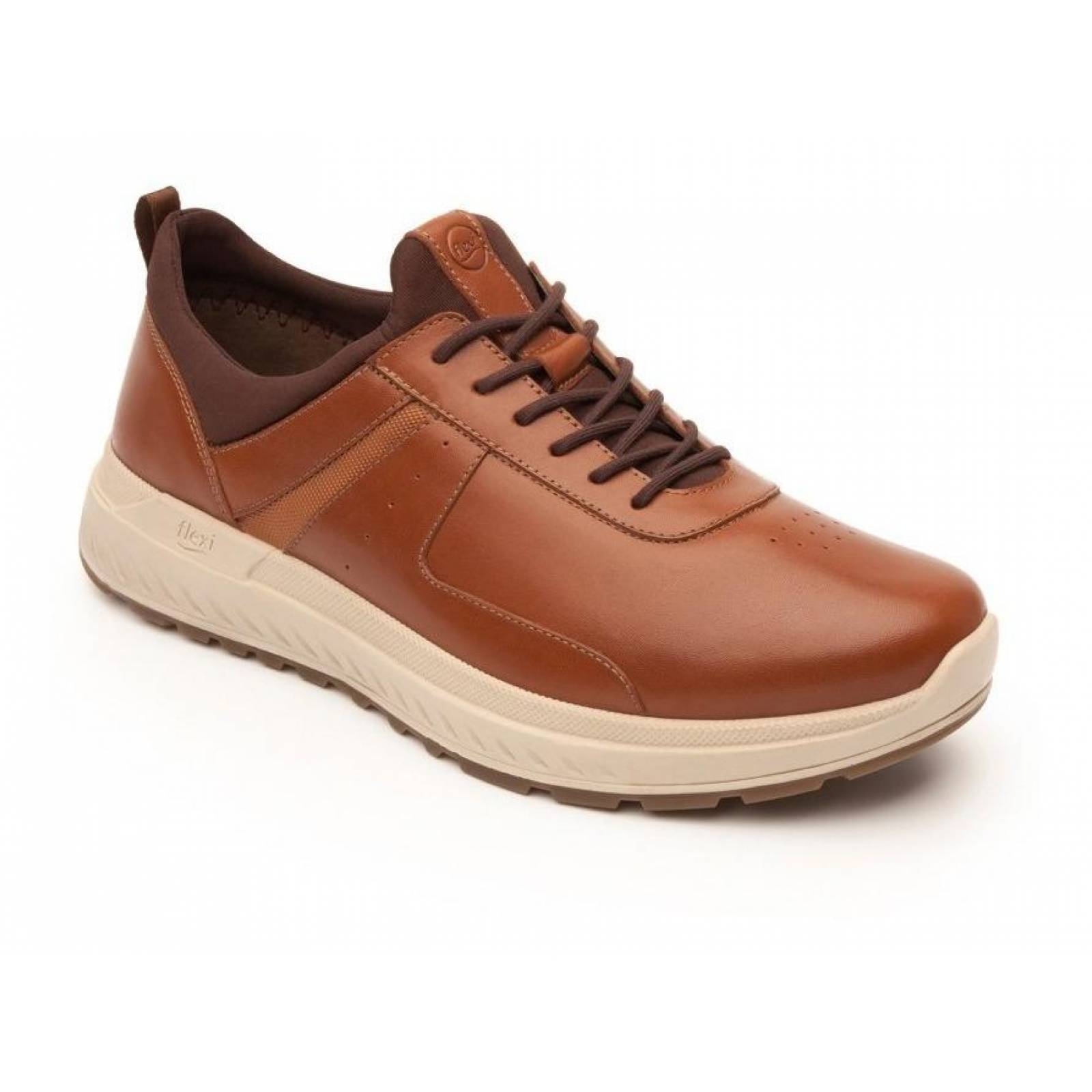 Tenis Hombre Caballero Piel Tan Confort Casual