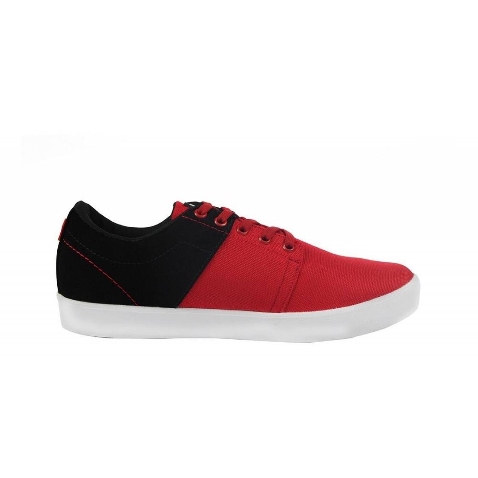 Tenis Hombre Caballero What's Up Textil Rojo Urbano