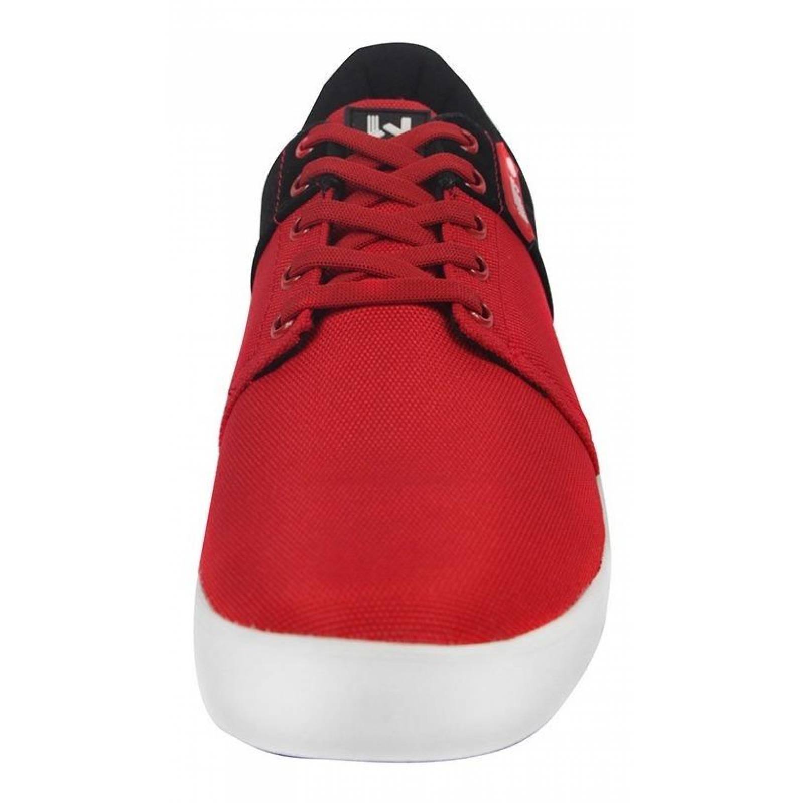 Tenis Hombre Caballero What's Up Textil Rojo Urbano
