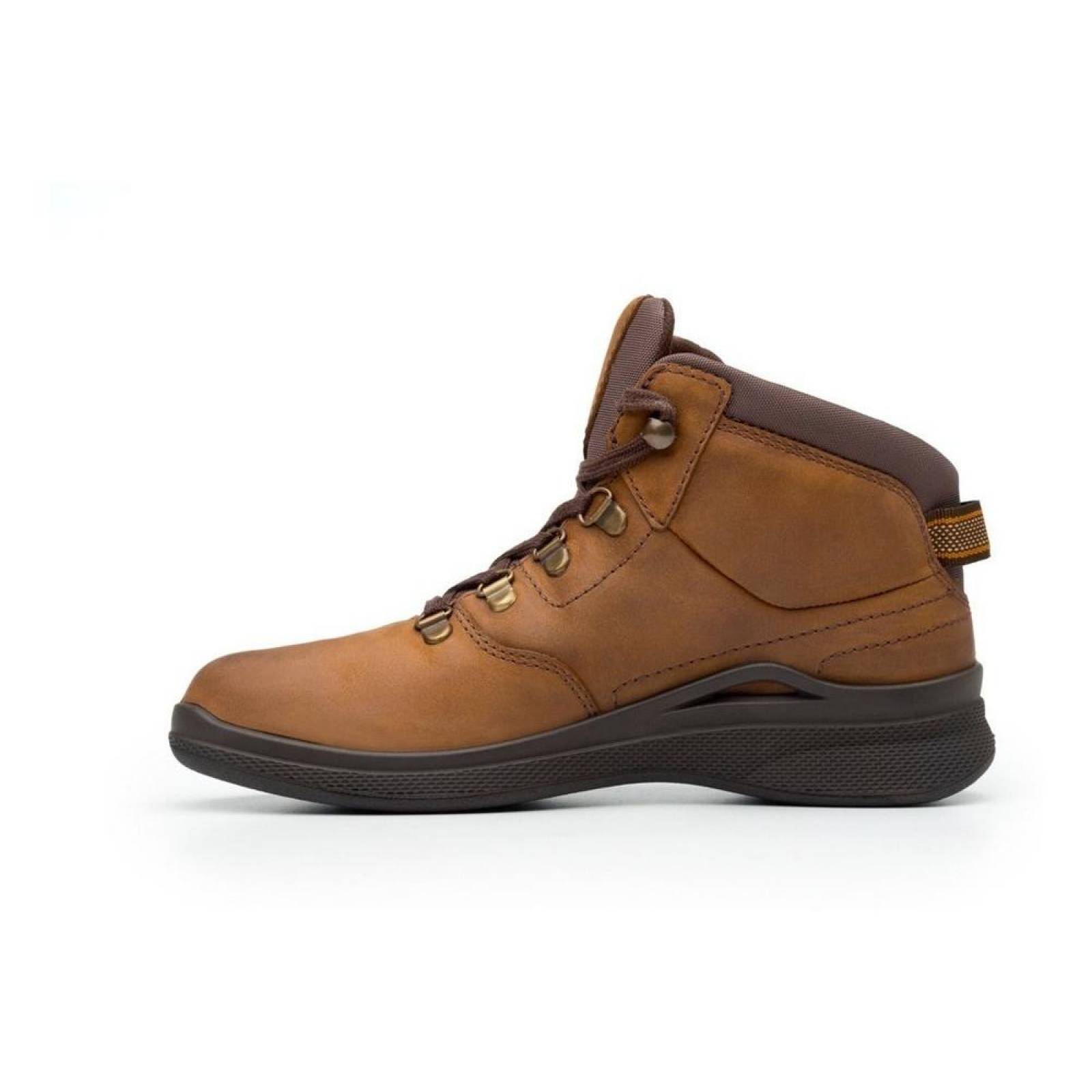 Botines Dama Mujer Flexi Piel Café Casuales Cómodos 