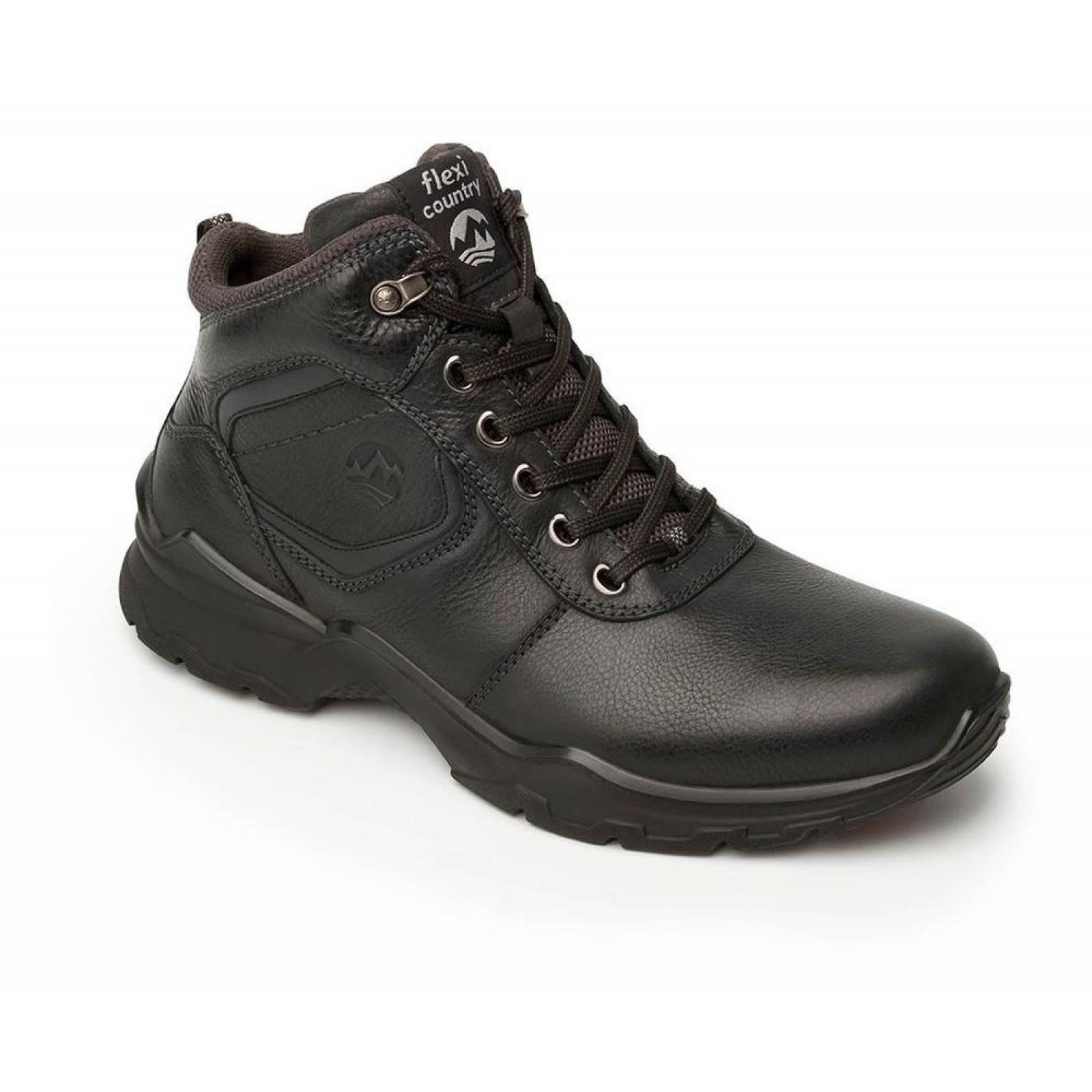 Botines Hombre Caballero Casuales Hombre Flexi Negro 