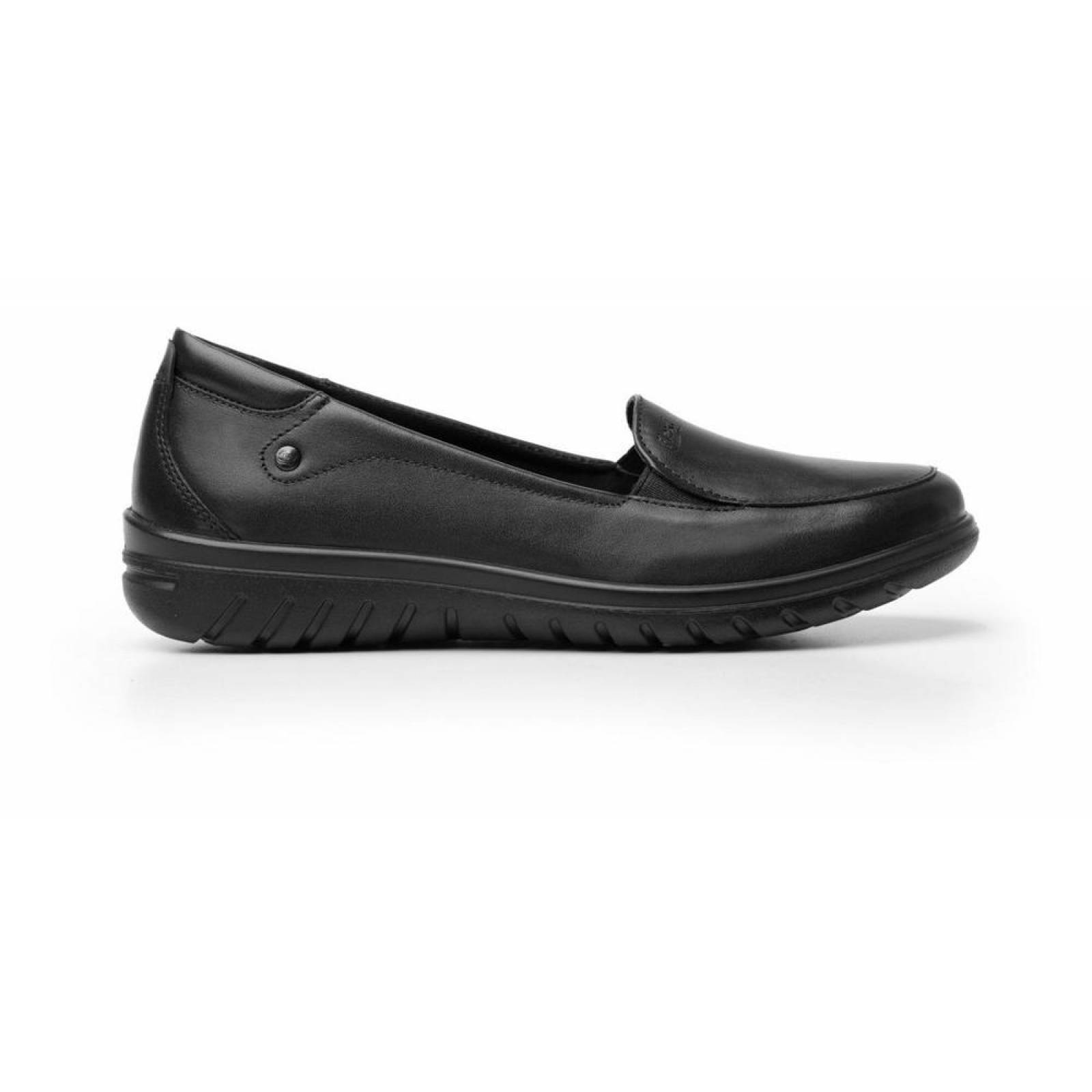 Zapatos Dama Mujer Flexi Piel Negros Casuales Confort