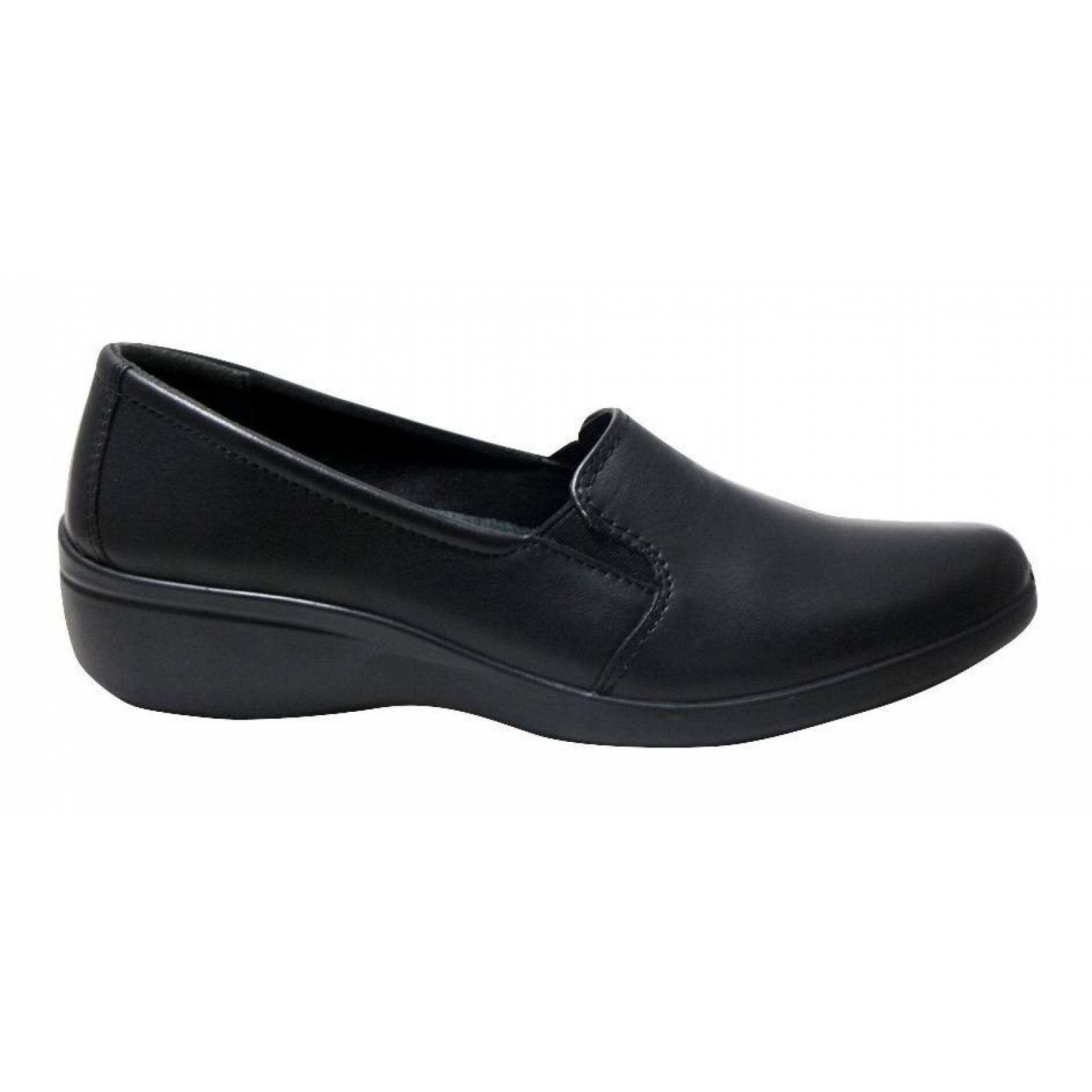Zapatos Dama Mujer Flexi Piel Negro Confort Casuales 