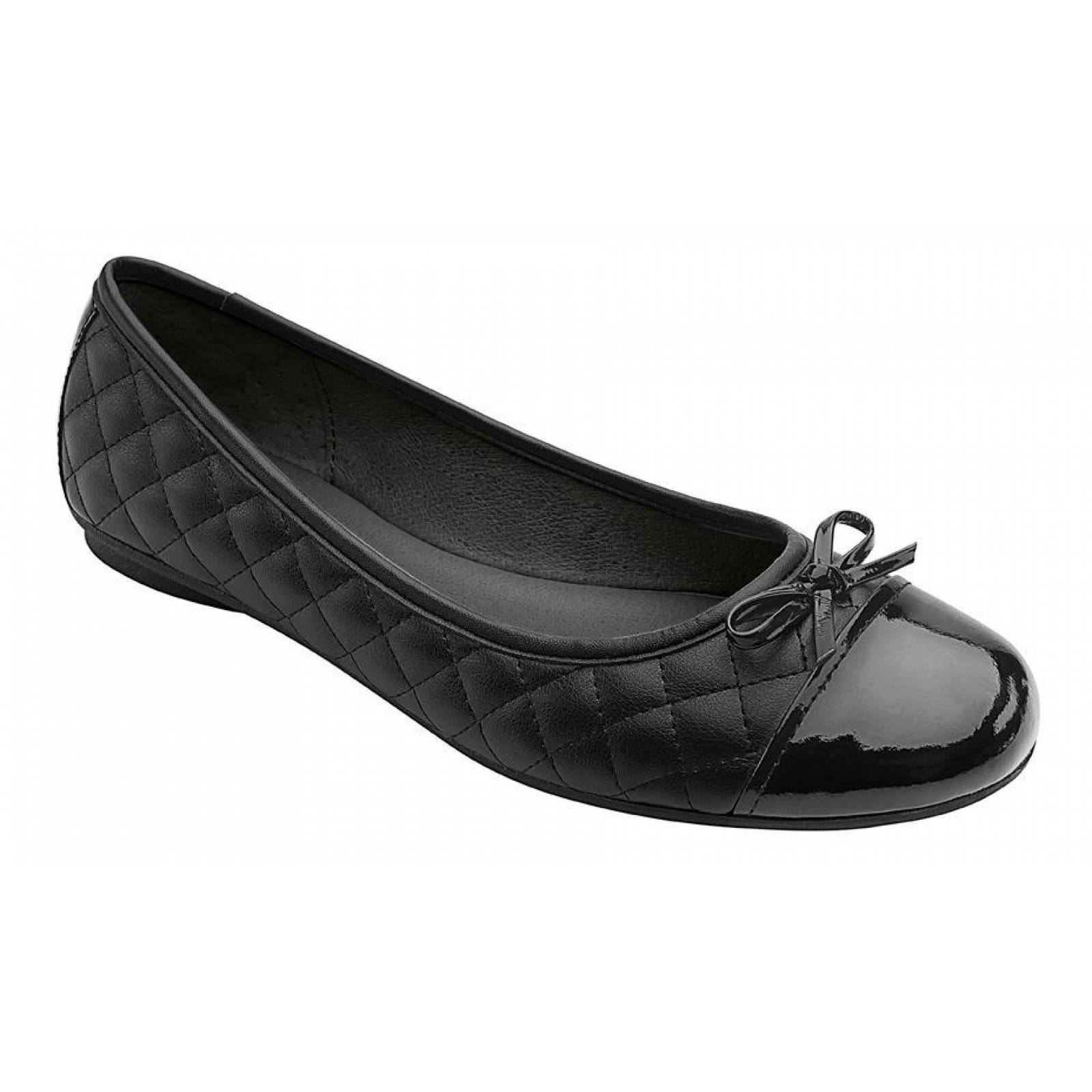 Zapato Dama Mujer Flexi Negro Casual Escolar Cómodo