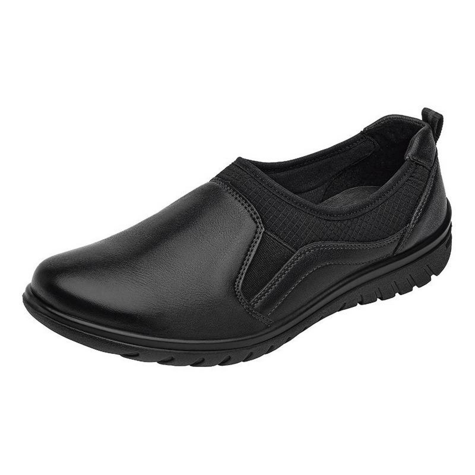 Calzado Dama Mujer Zapato Flexi Auto Ajustable Piel Comodo 