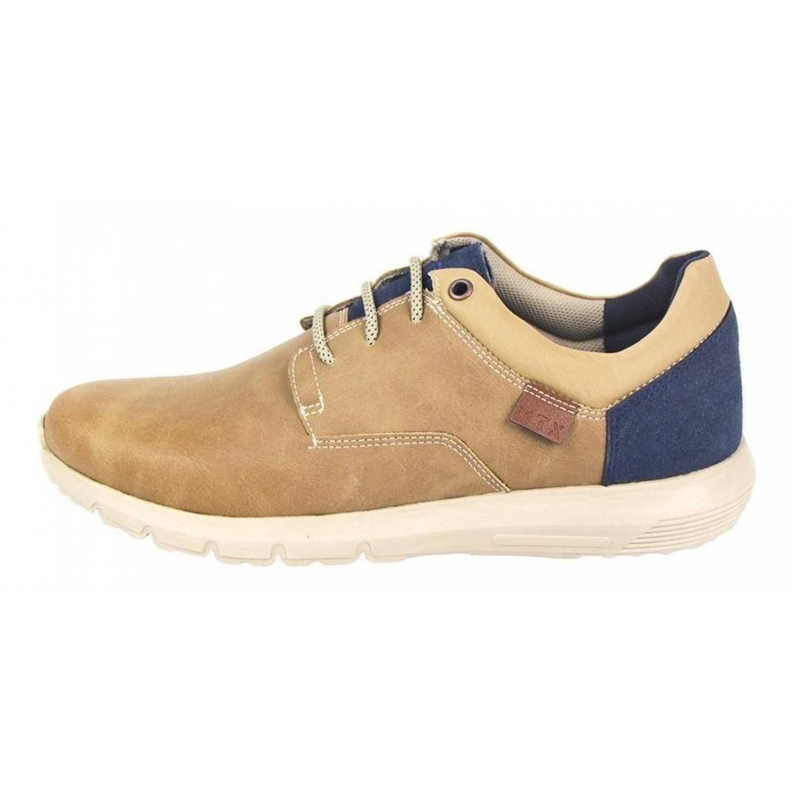 Zapato Hombre Caballero Tipo Piel Beige Casual Cómodo 