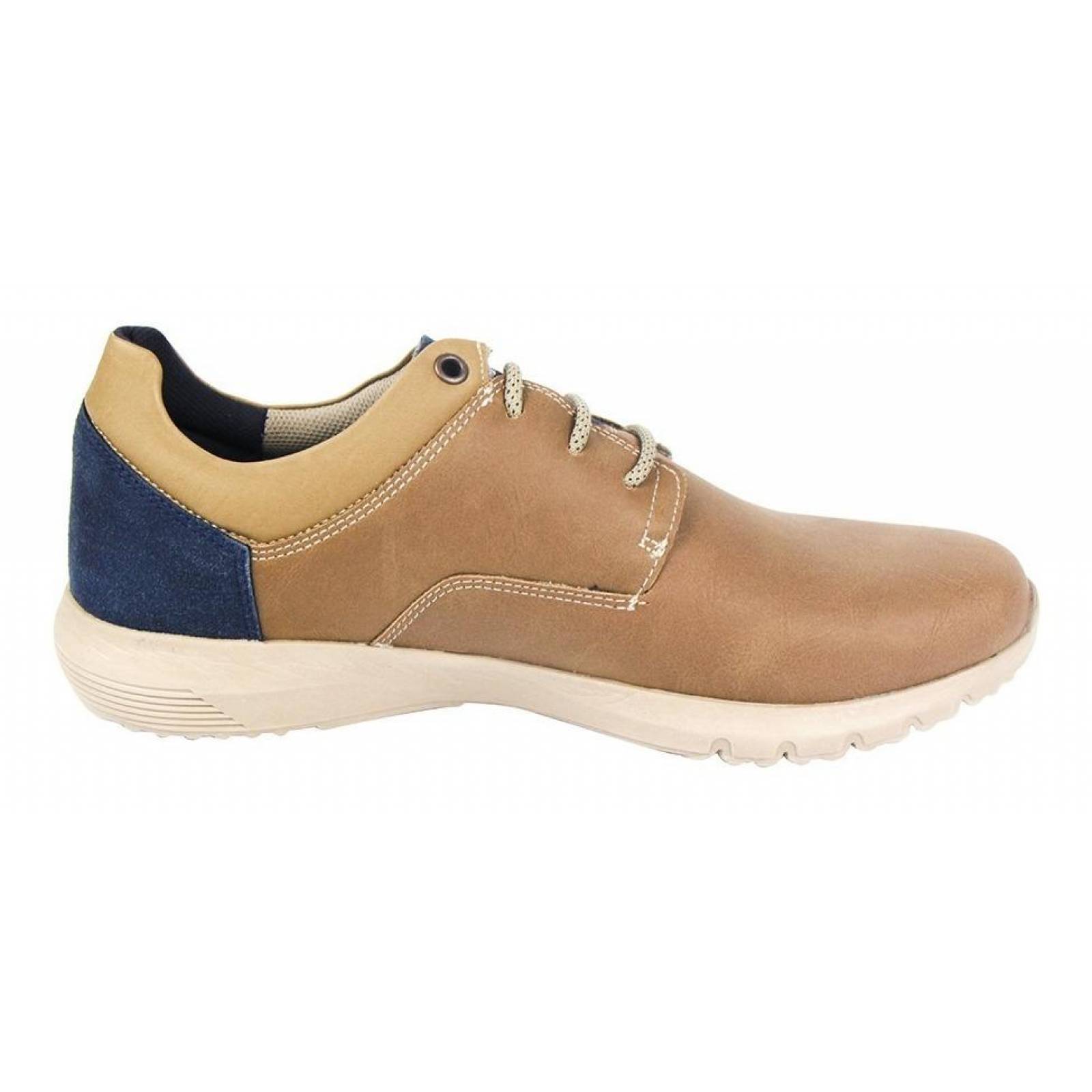 Zapato Hombre Caballero Tipo Piel Beige Casual Cómodo 