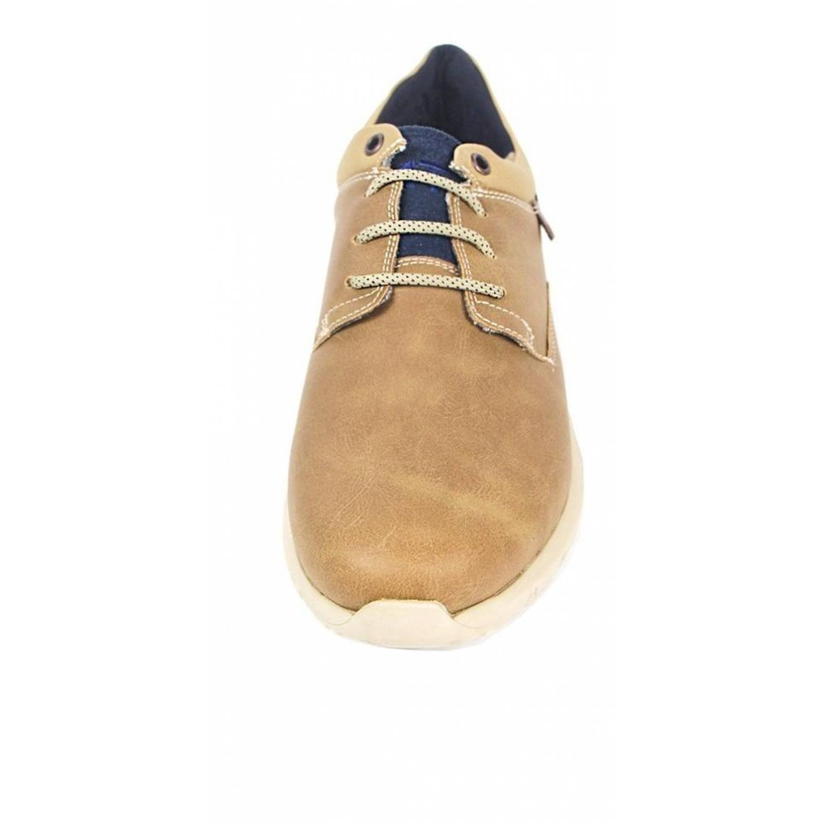 Zapato Hombre Caballero Tipo Piel Beige Casual Cómodo 