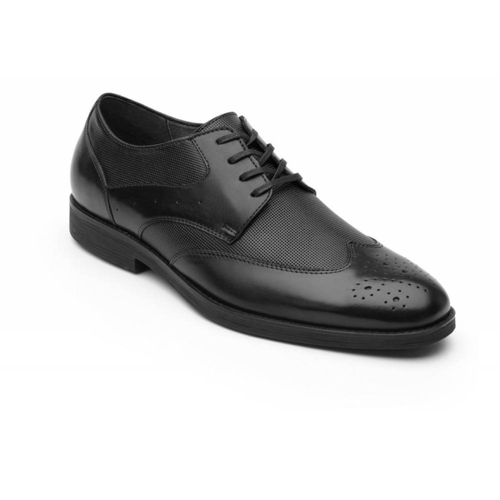 Zapatos Hombre Caballero Flexi Bostoniano Negro Formal 