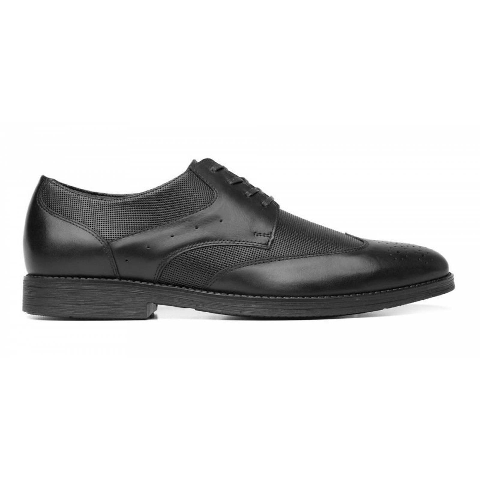 Zapatos Hombre Caballero Flexi Bostoniano Negro Formal 